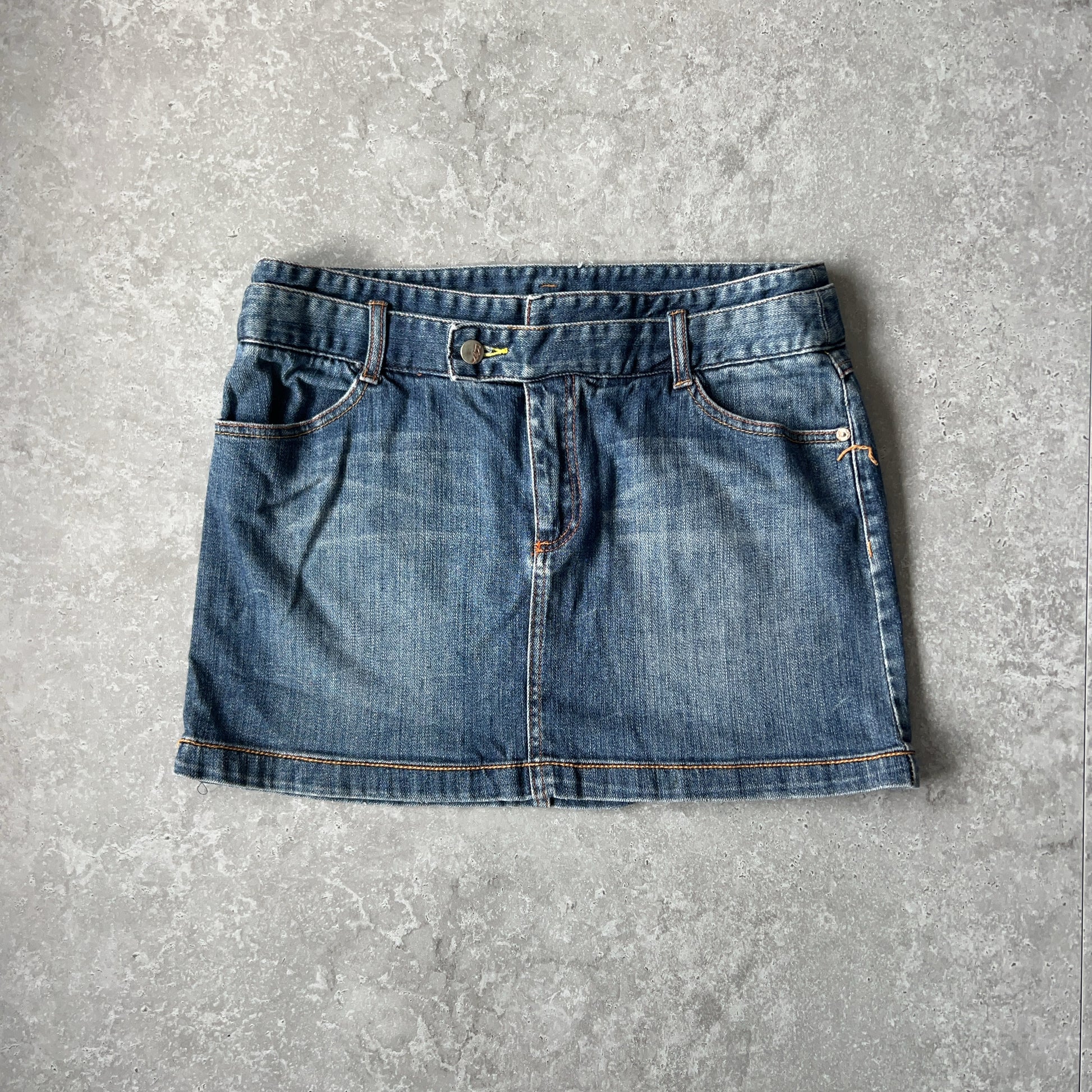 Vintage Women's Roxy Medium Wash Skirt