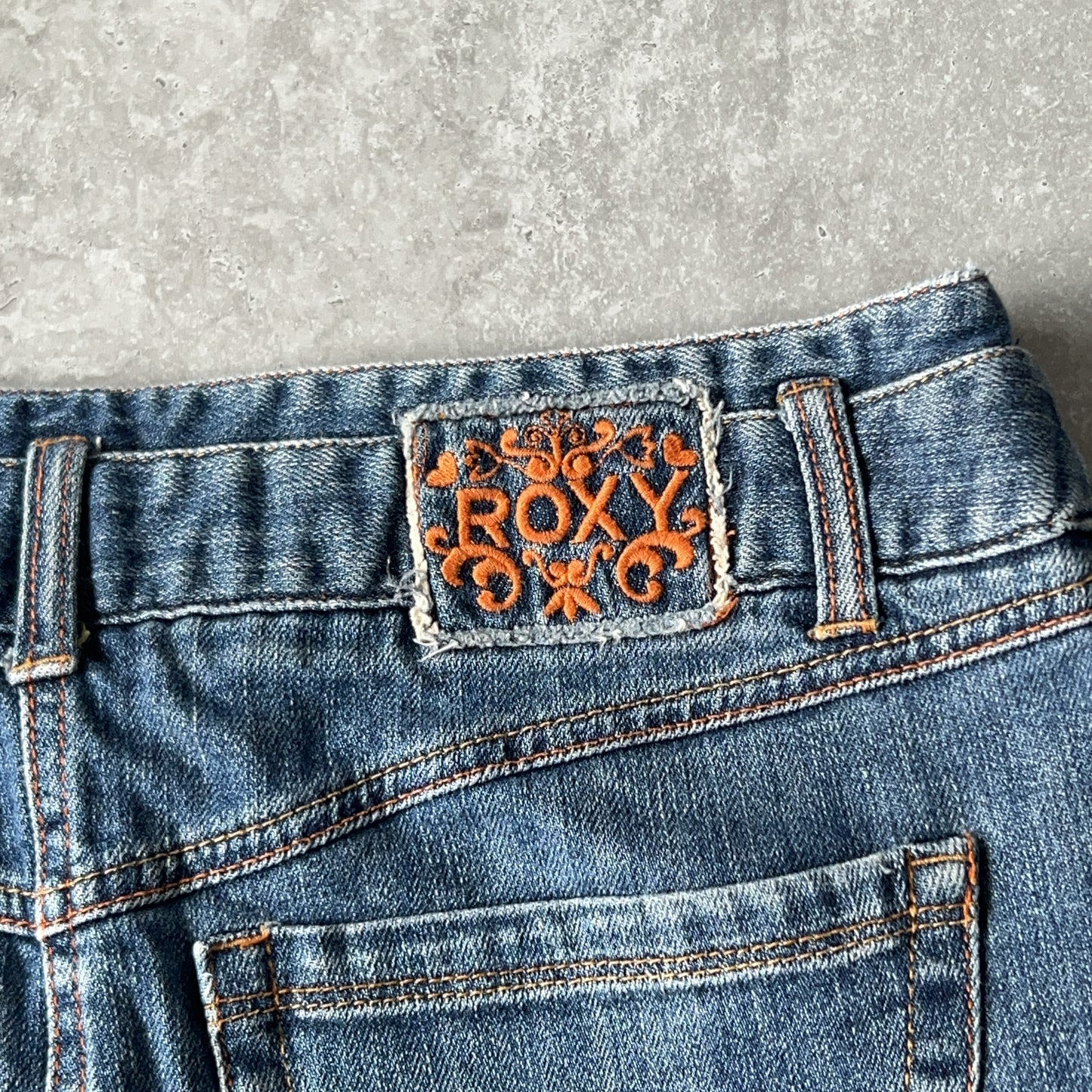 Vintage Women's Roxy Medium Wash Skirt