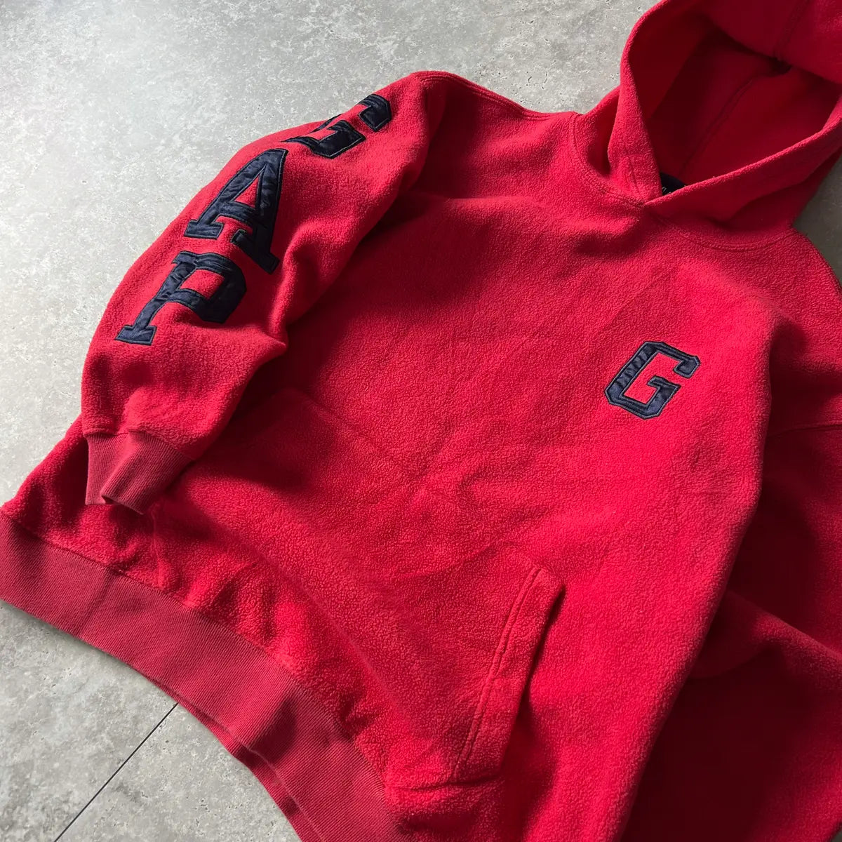 GAP Kids Red Fleece Pullover Hoodie