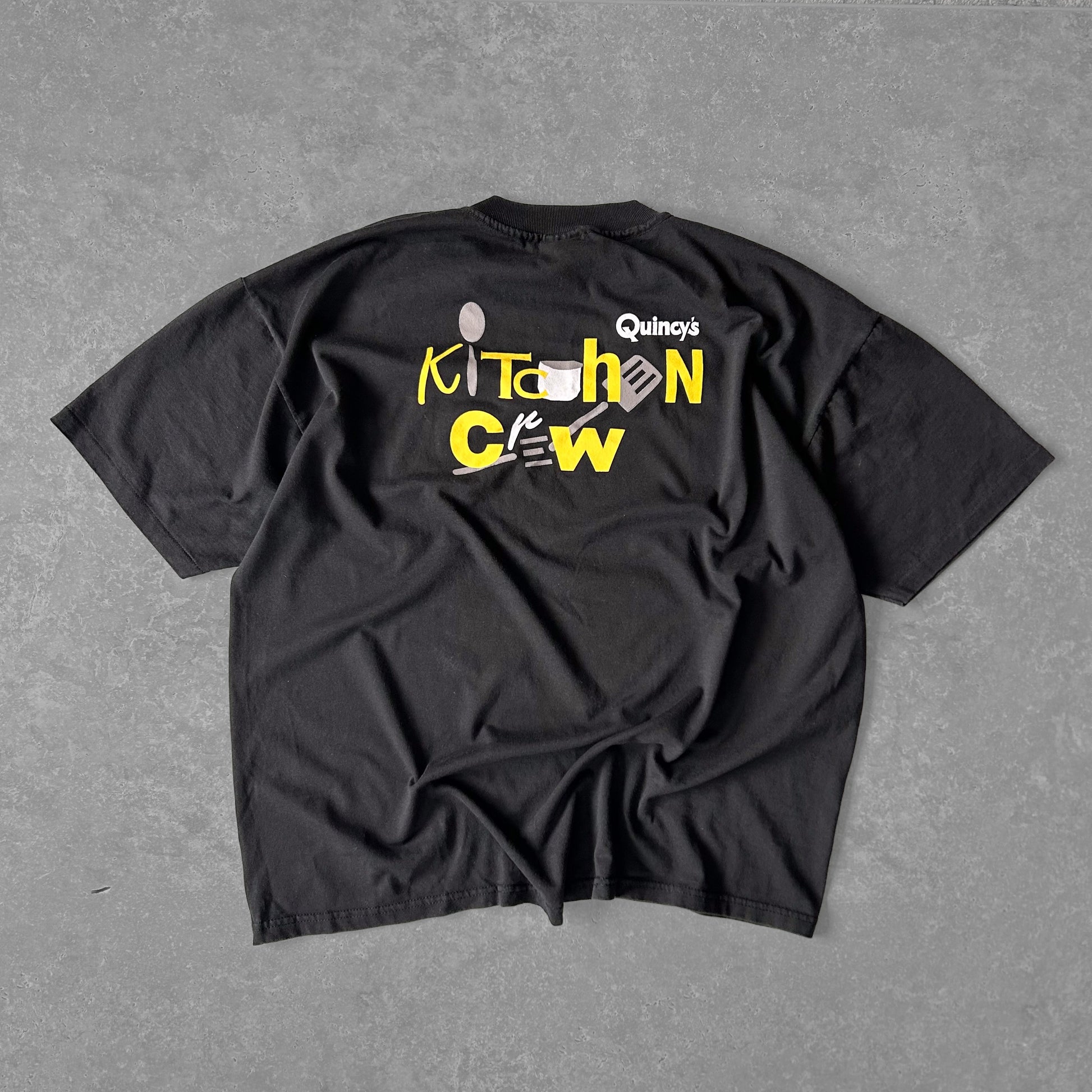 Vintage Quincy’s Kitchen Crew Graphic T-Shirt (Hanes Heavyweight 50)