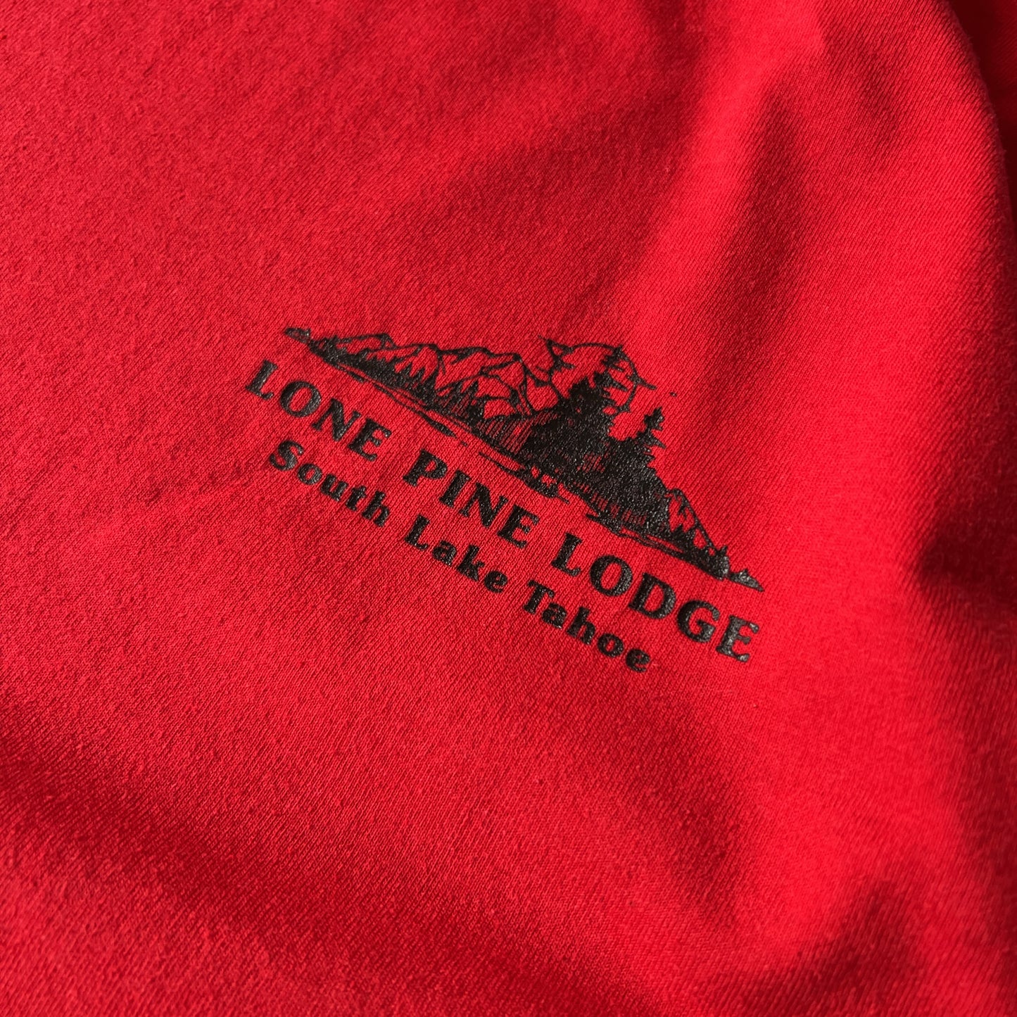 Vintage Men's Single Stitch Screen Stars Best Lone Pine Lodge South Lake Tahoe Tee