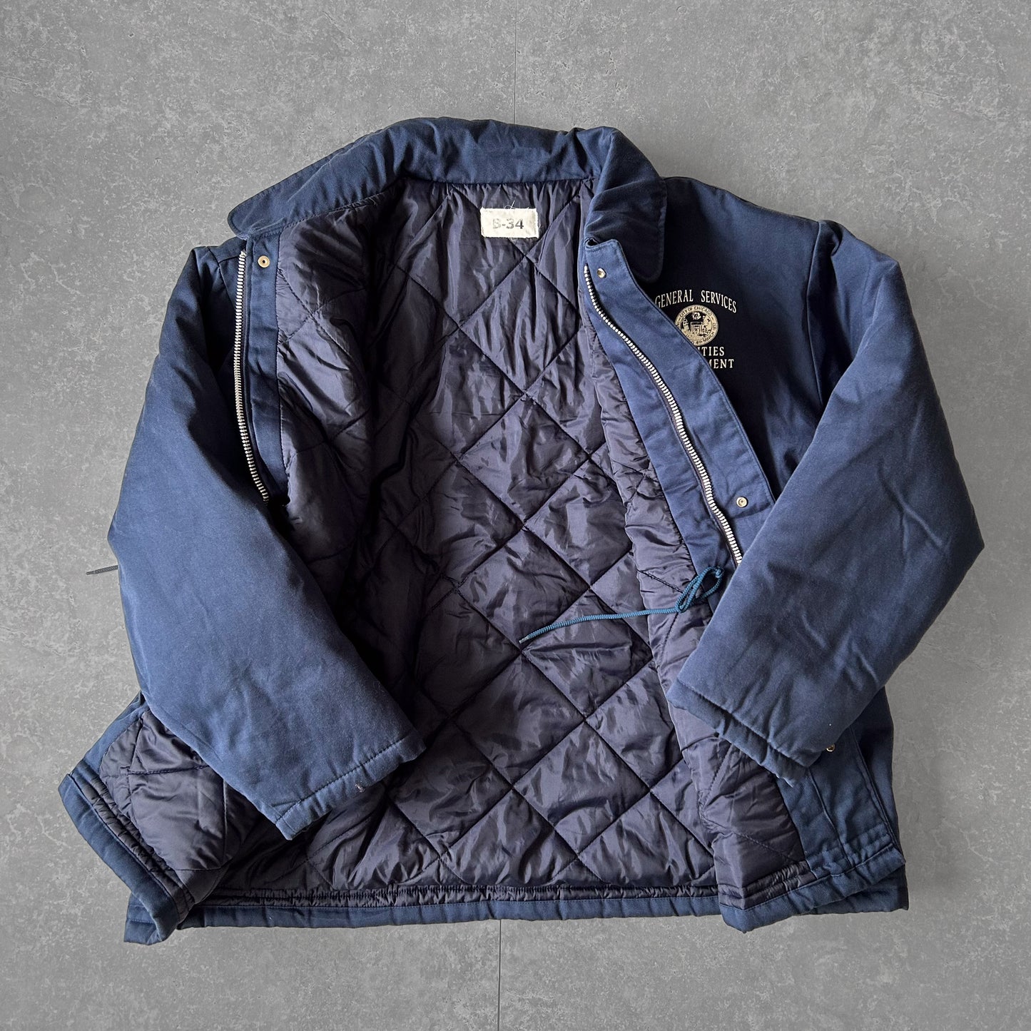 1990s - vintage b-34 quilted work jacket