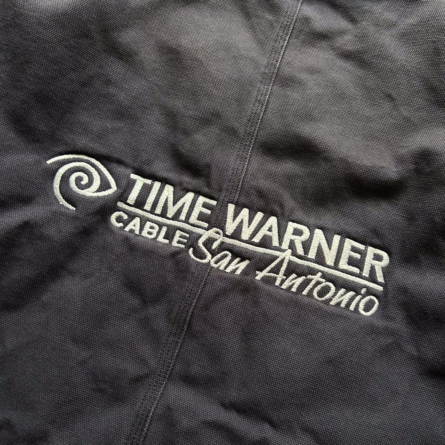 1990s - vintage 'time warner' work-wear jacket