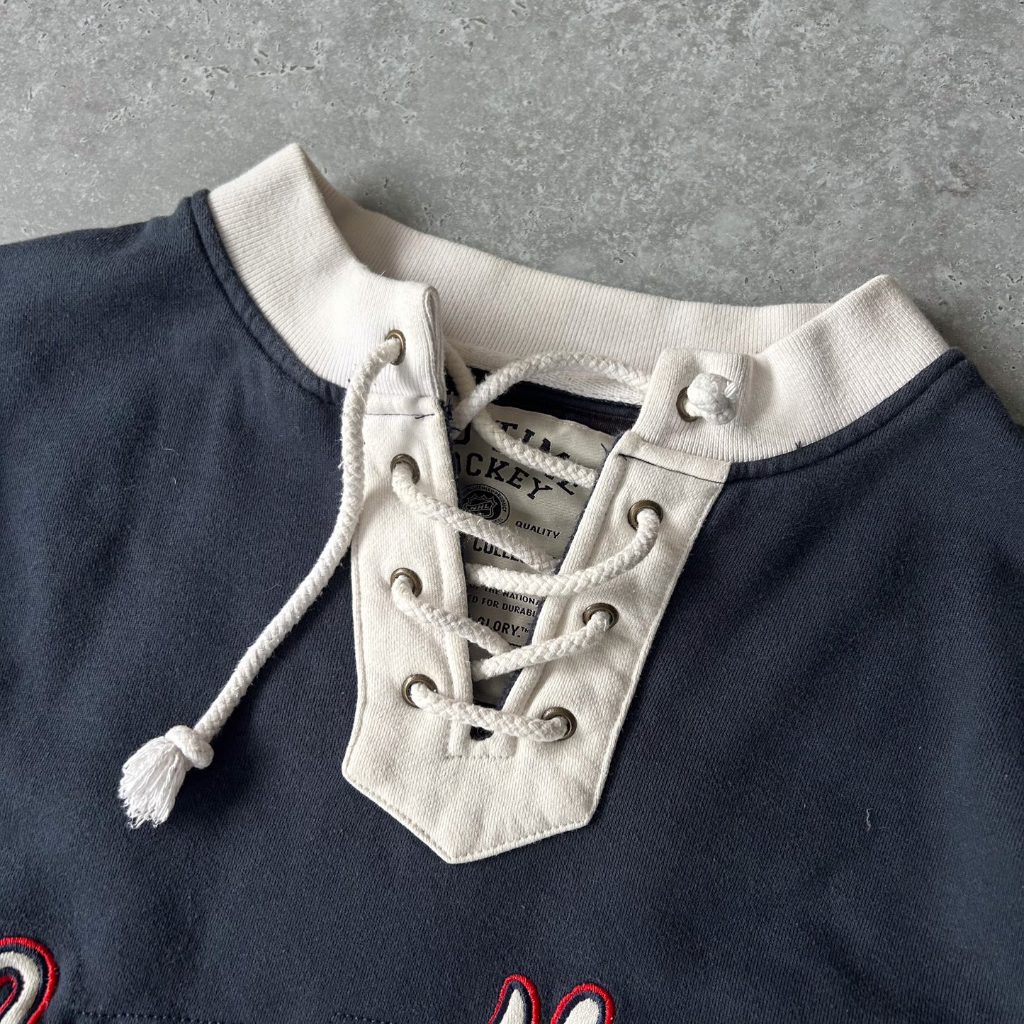 Old Time Hockey Montreal Canadiens Lace-Up Pullover Sweatshirt