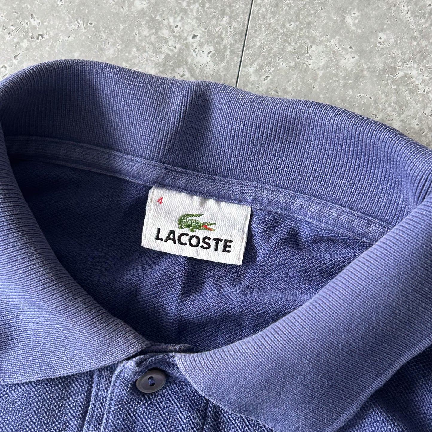 Lacoste Purple Polo with Crocodile Logo