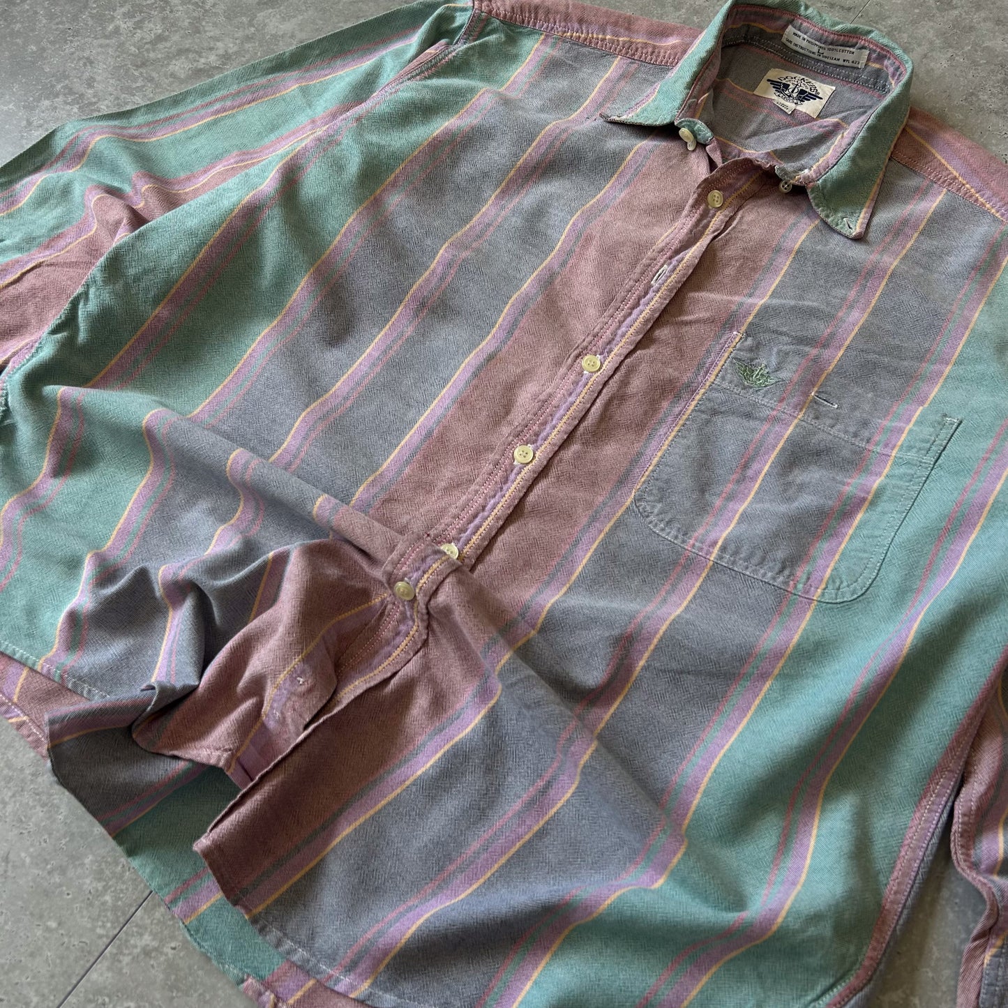 Vintage Dockers Multi-Coloured Striped Shirt