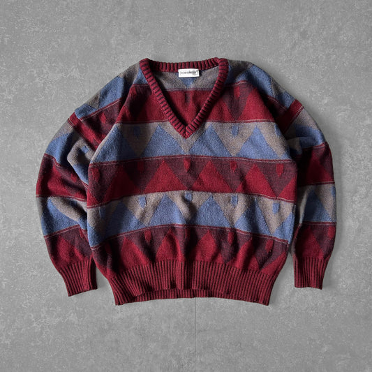 Retro V-Neck Sweater by Tom Hanbury
