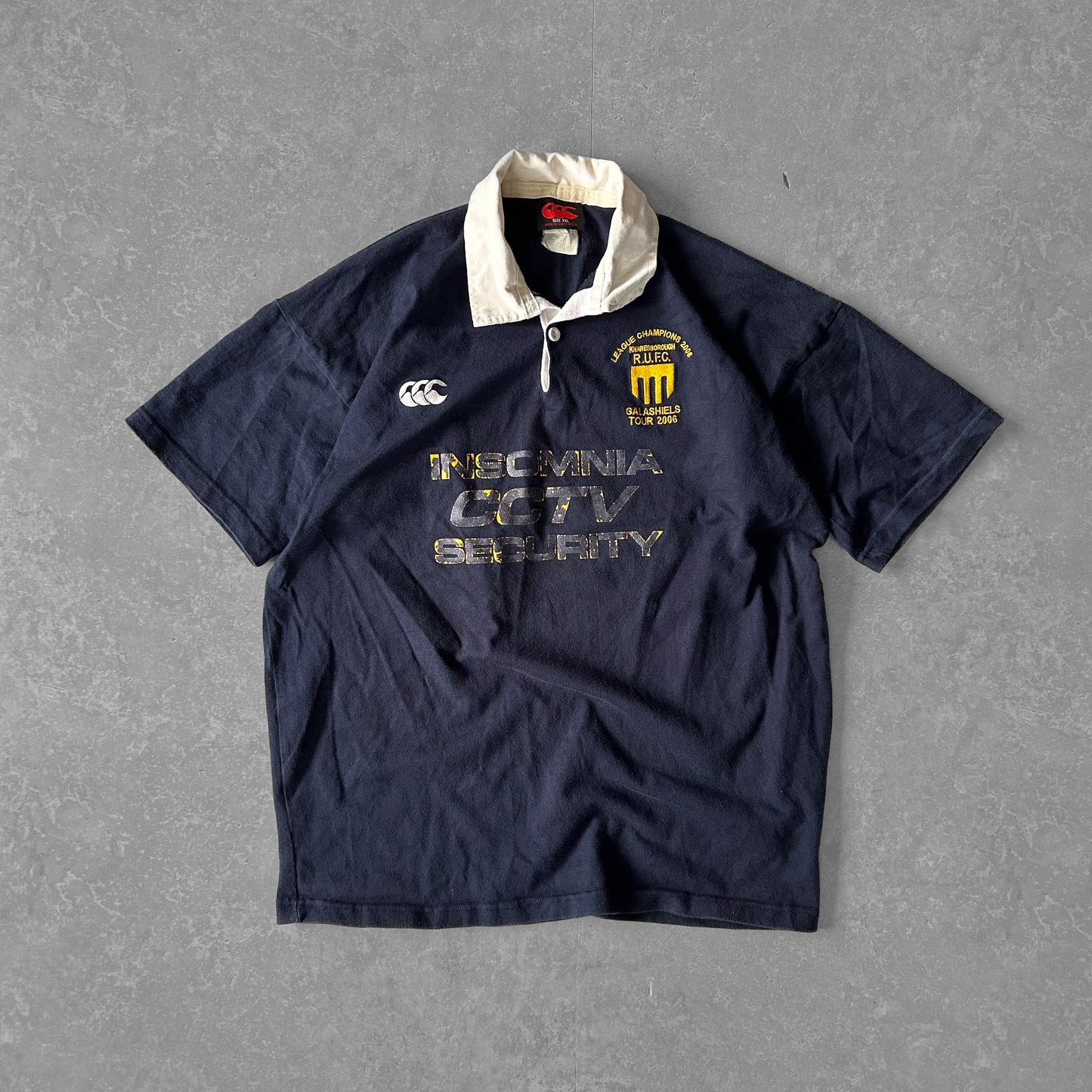 Navy Canterbury 2006  RUFC Galashiels  Rugby Polo