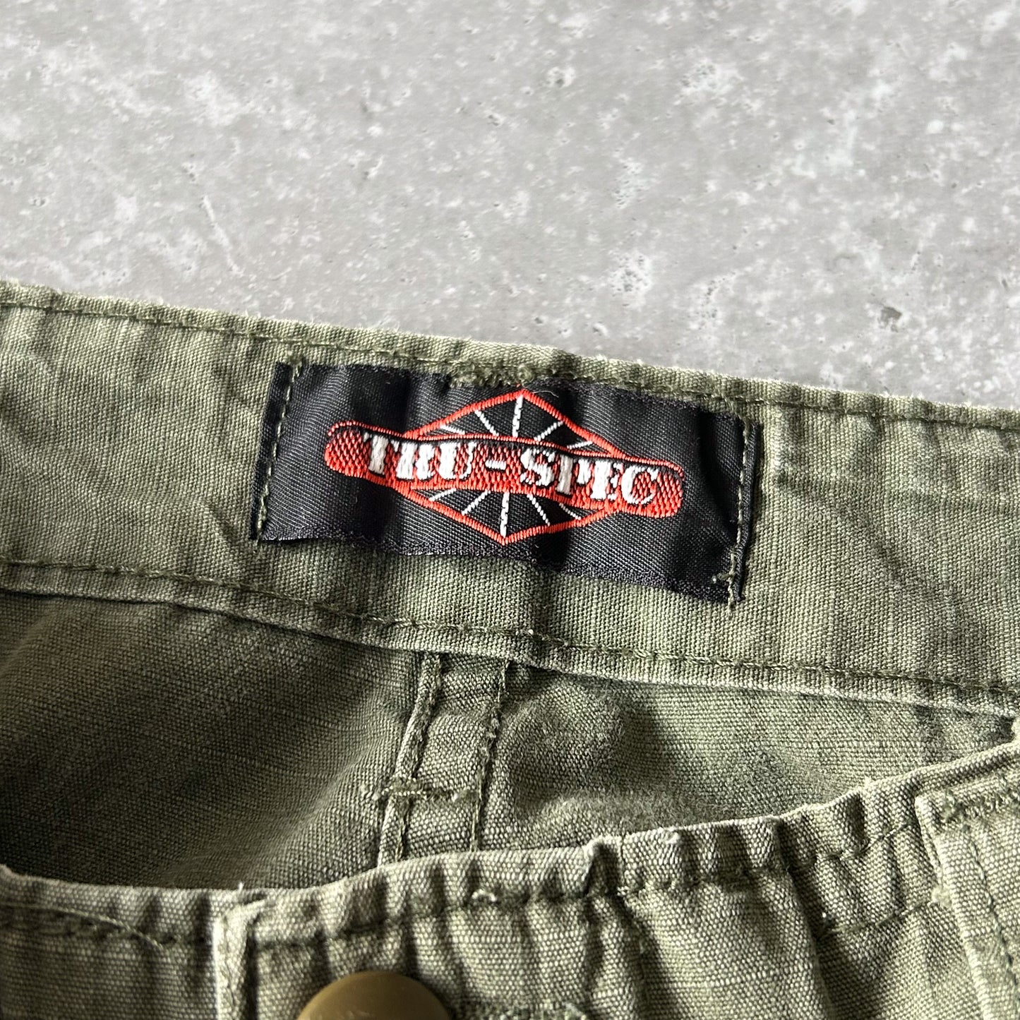 Vintage Tru Spec Olive Cargo Shorts