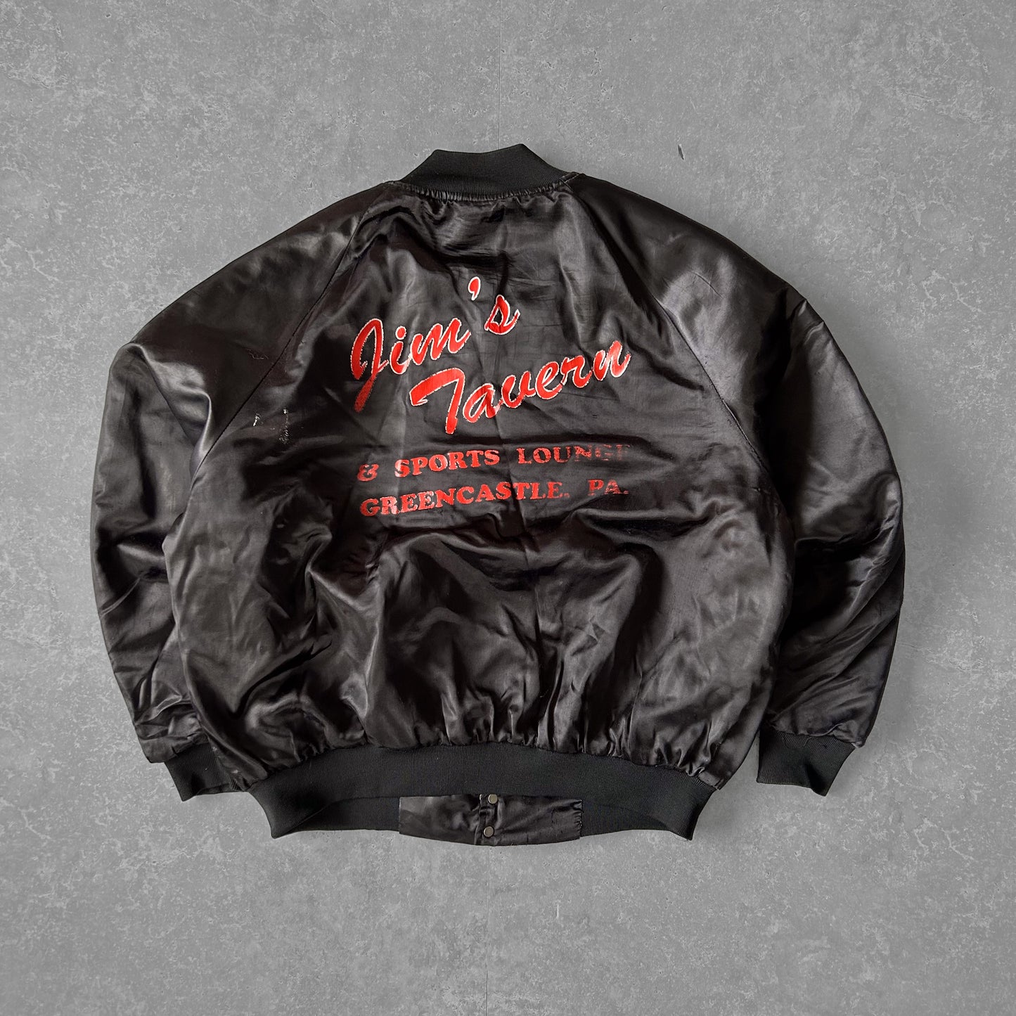 Jim's Tavern Satin Bomber Jacket