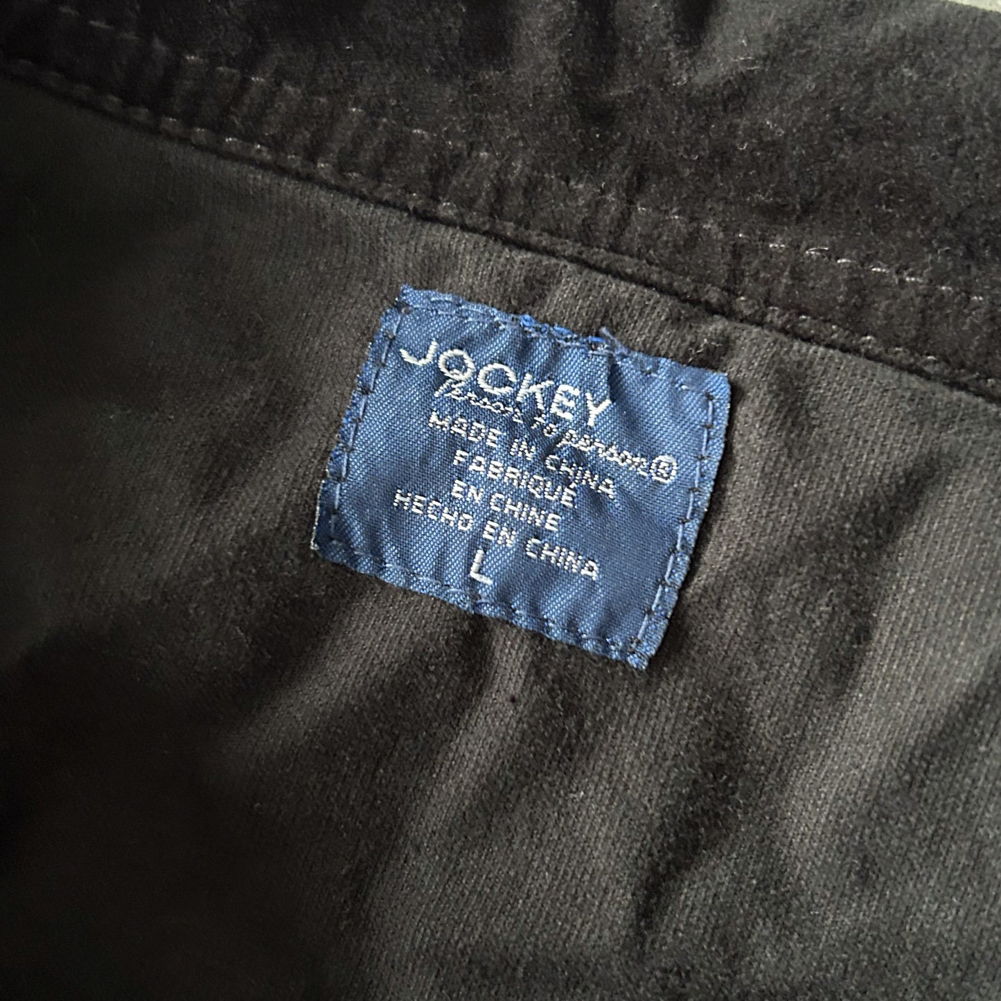 Black Cord Jacket with Copper Buttons