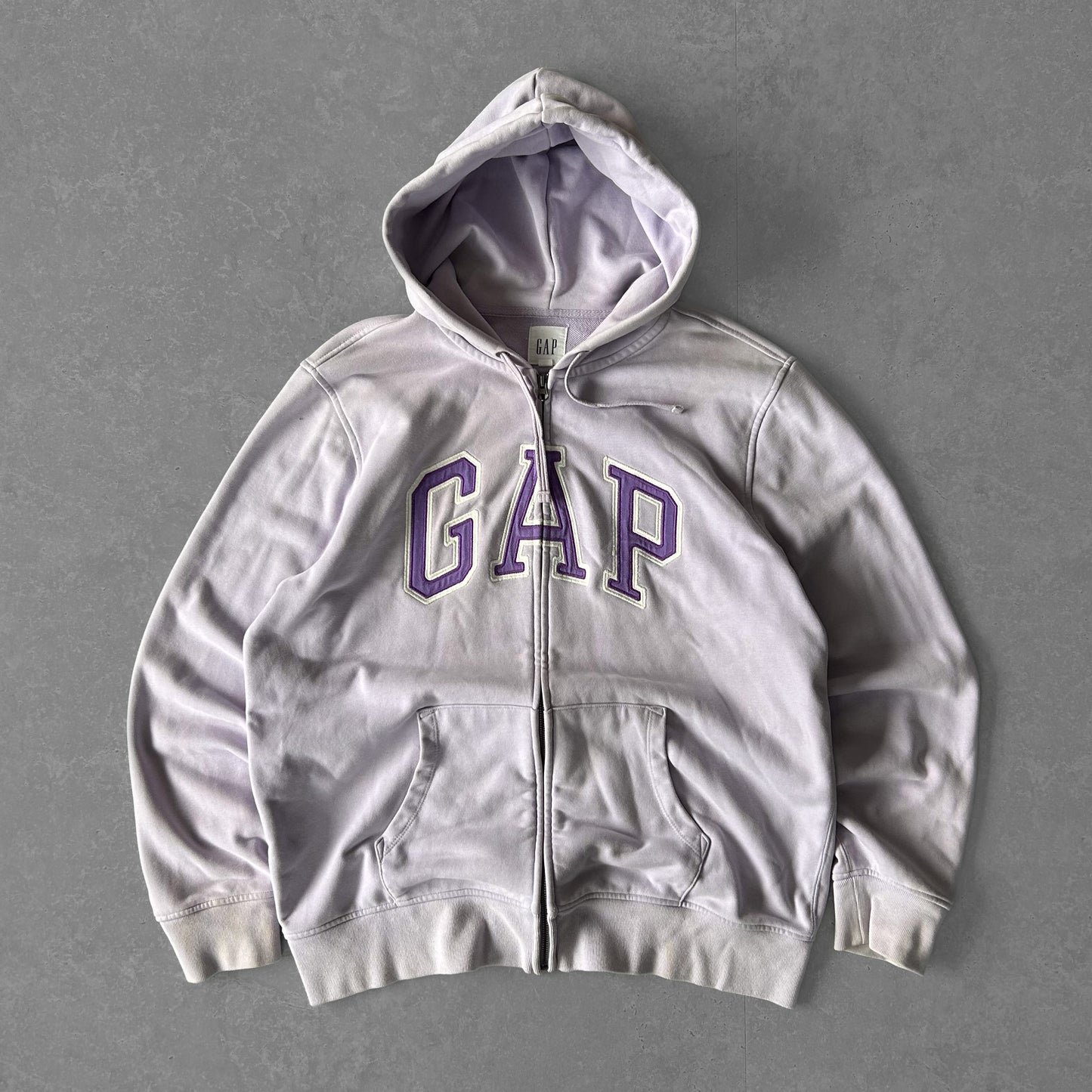GAP Lavender Logo Zip-Up Hoodie