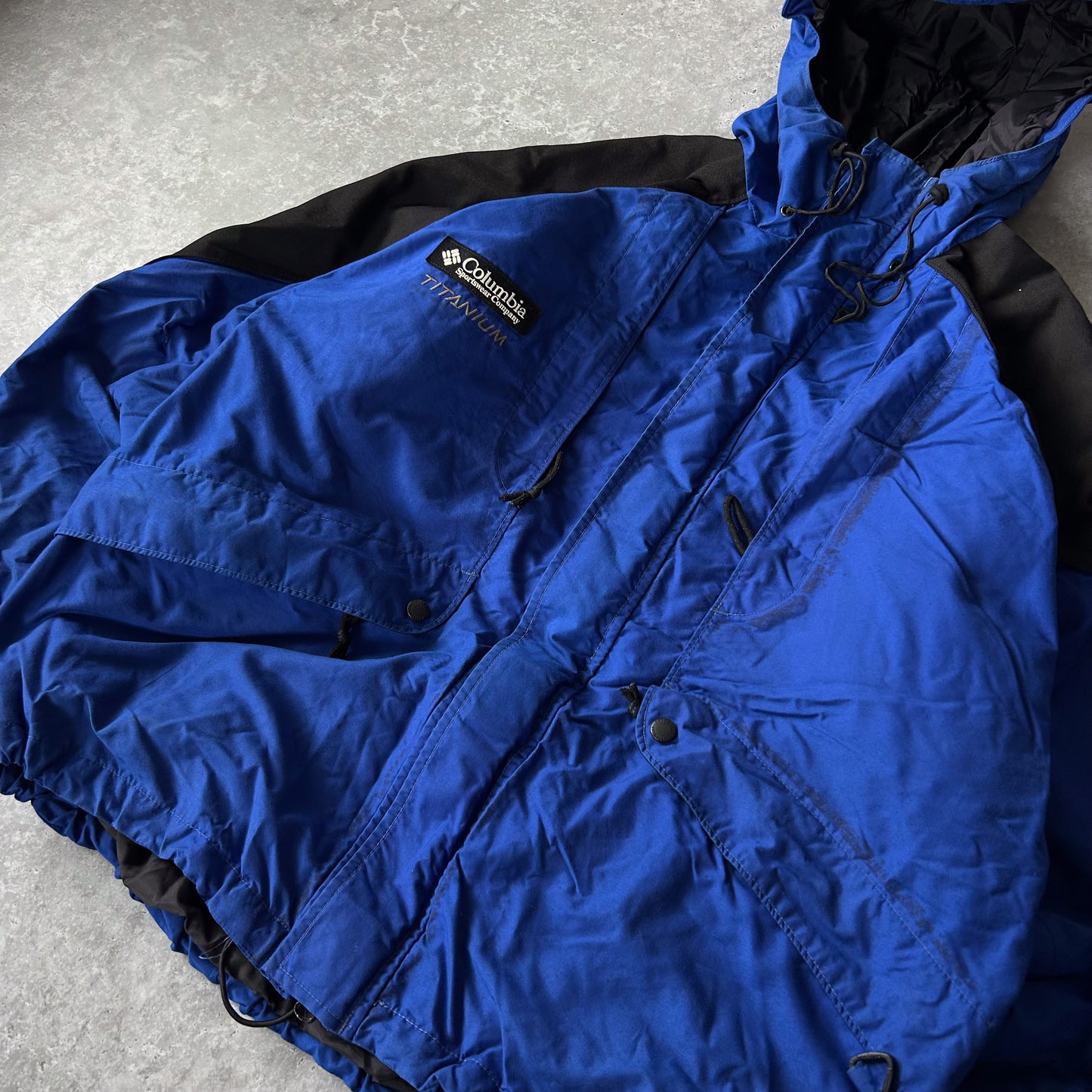 Columbia Titanium Blue Hooded Jacket