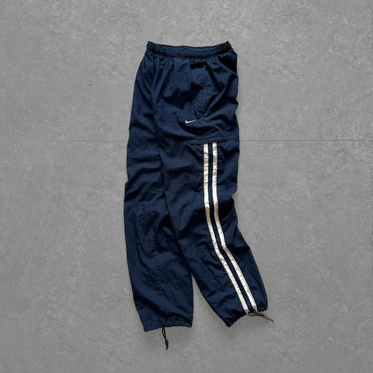 Nike Navy Track Pants with Striped Detail
