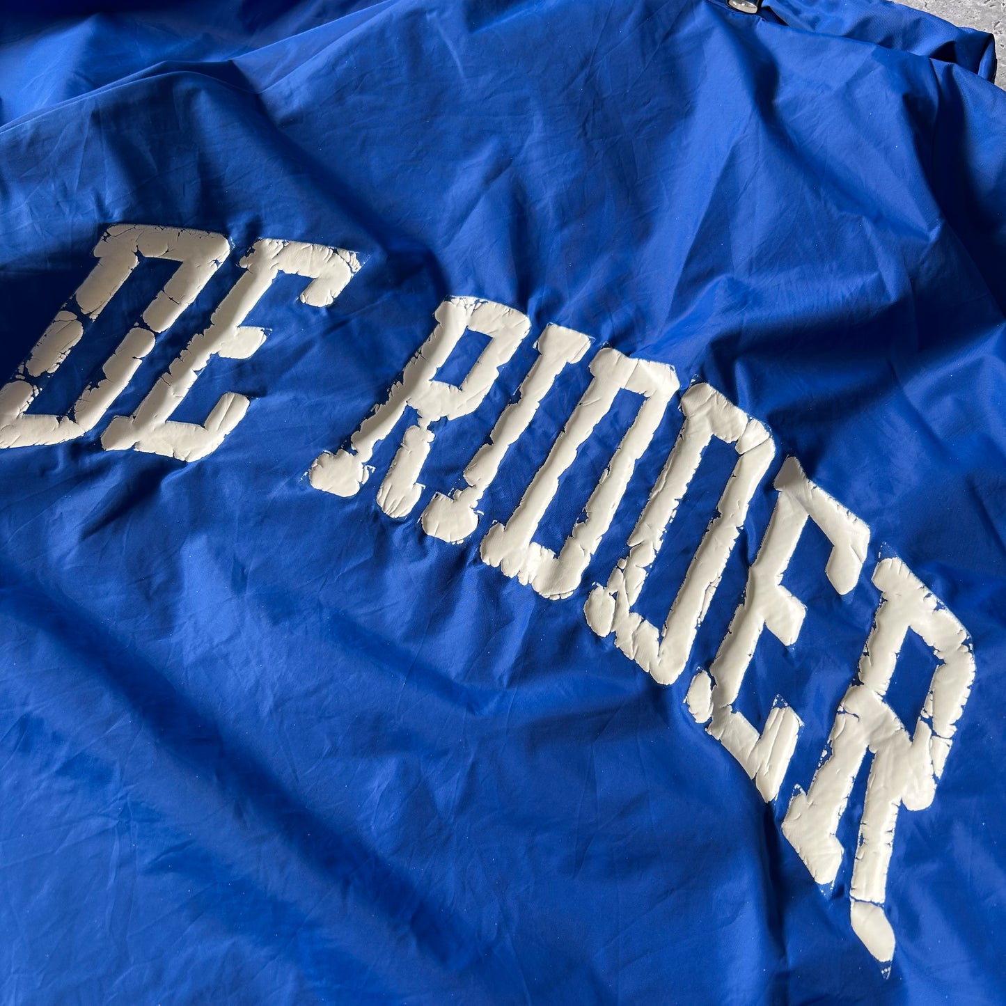 Champion Blue Hooded Track Jacket with DE RIDDER Script