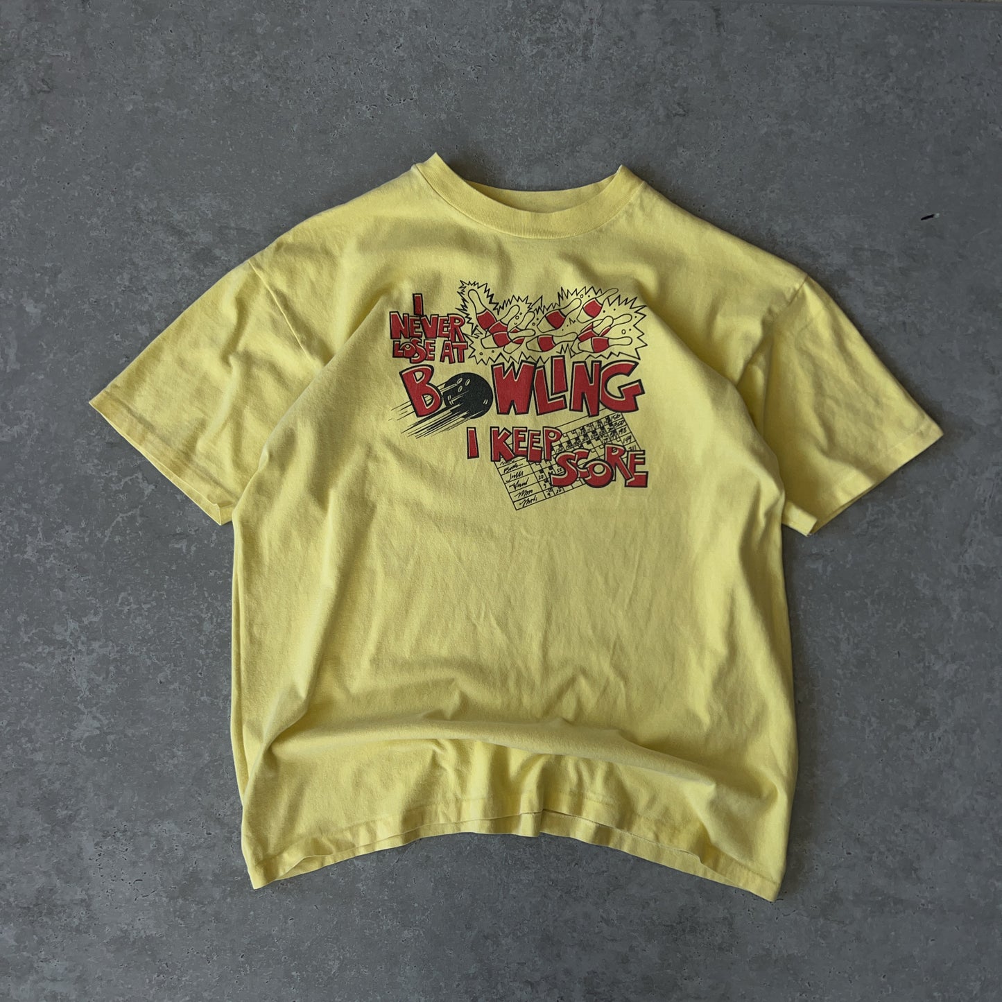 Vintage Men's Single Stitch Hanes Beefy-t Bowling Tee