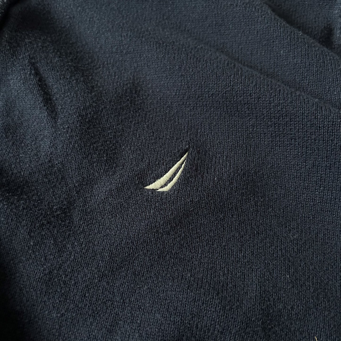 Nautica Navy Quarter-Zip Pullover Sweater