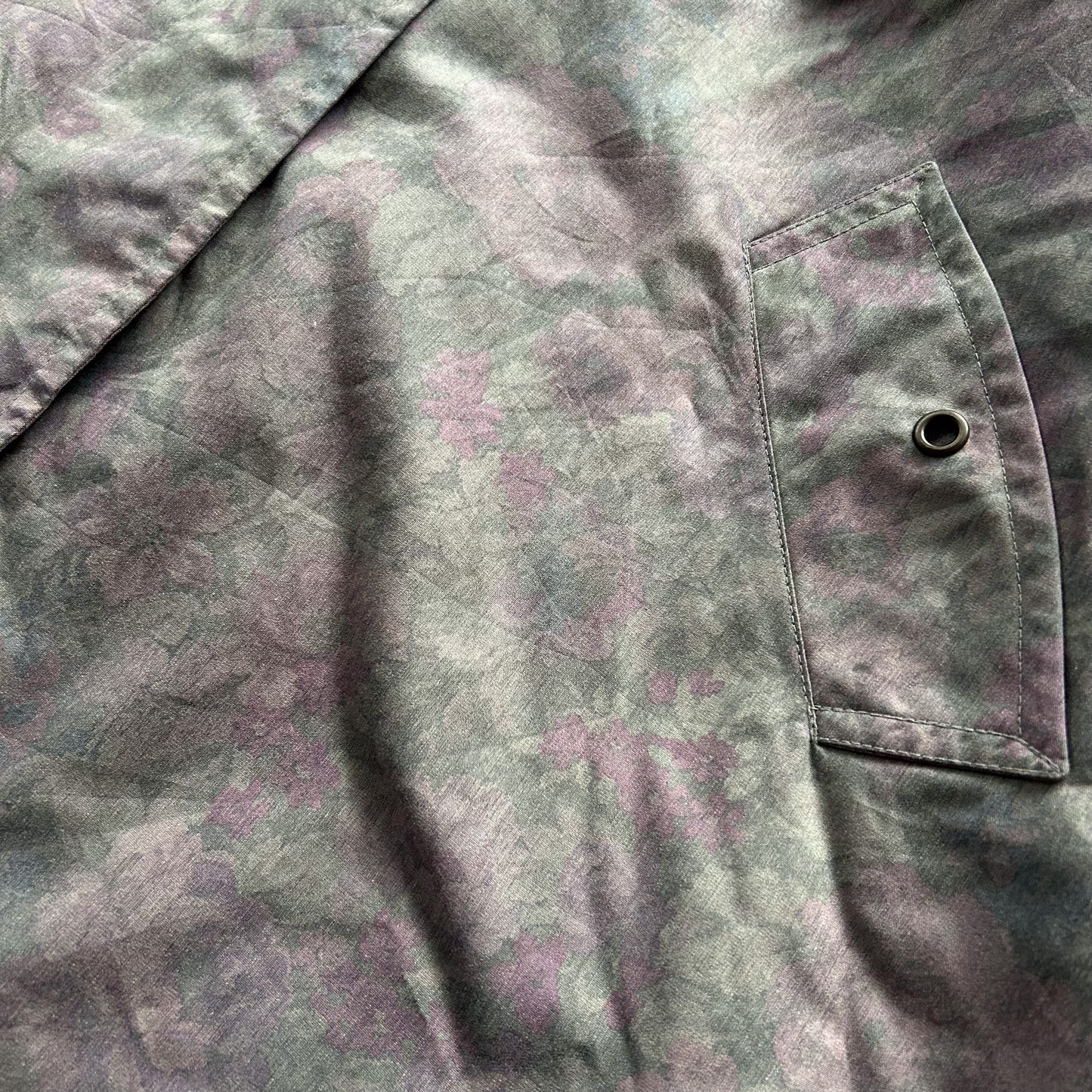 London Fog Camouflage Floral Parka Coat