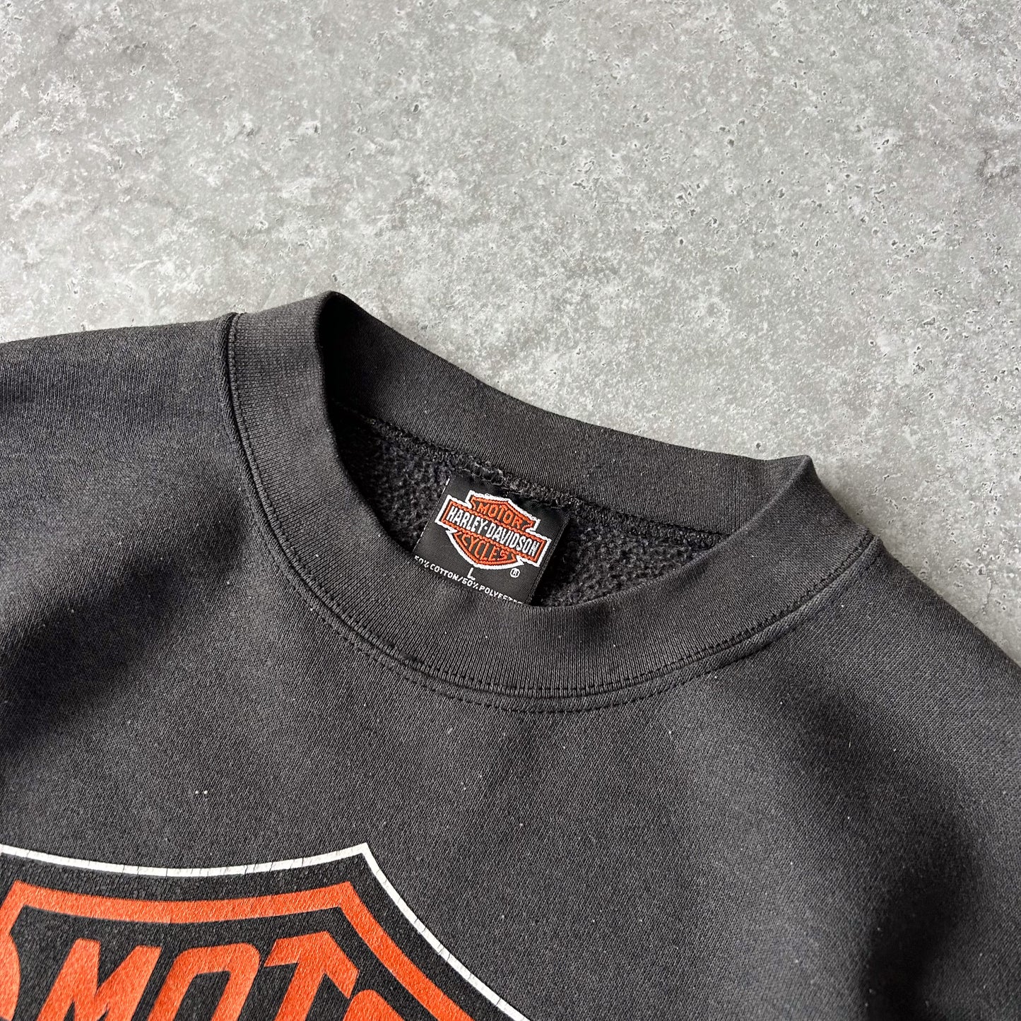 Vintage Harley-Davidson H&amp;M Dover, Ohio Graphic Crewneck Sweatshirt