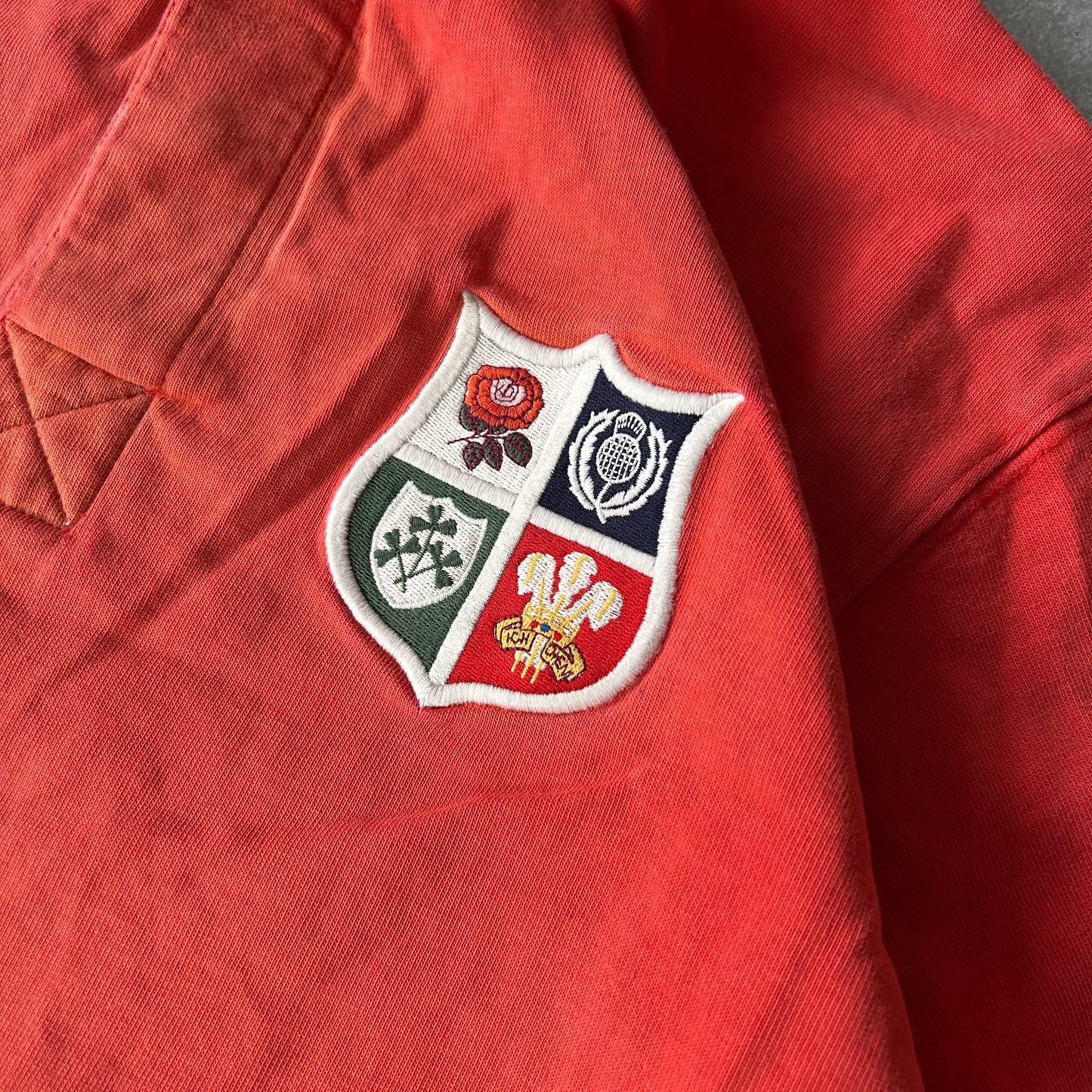 Cotton Traders Red Crest Polo Shirt