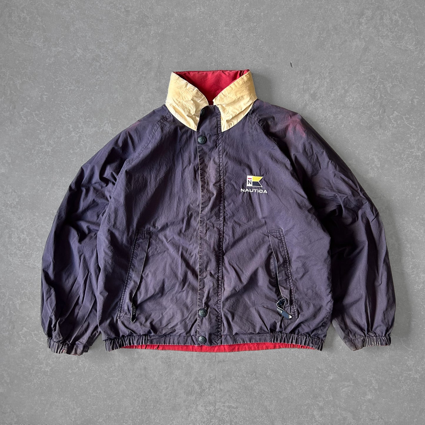 Nautica Color Block Windbreaker Jacket