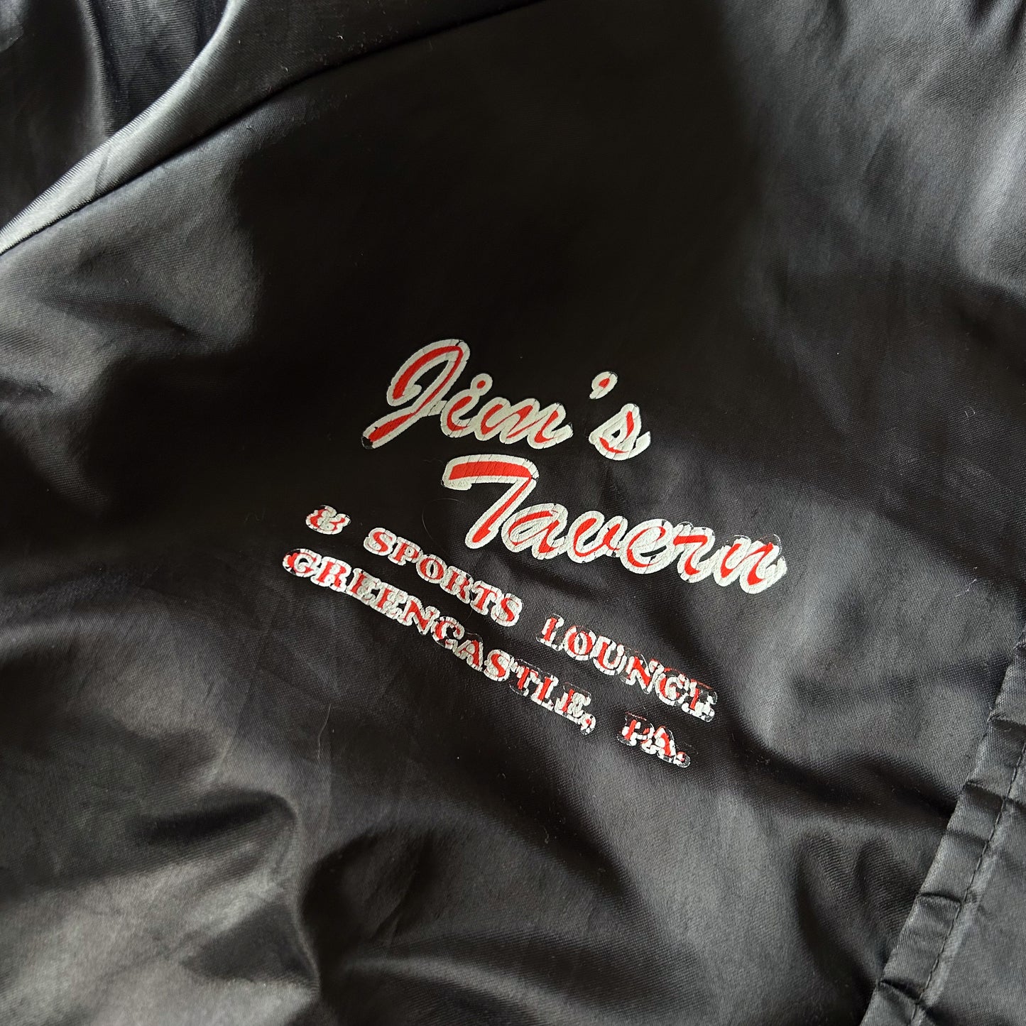 Jim's Tavern Satin Bomber Jacket