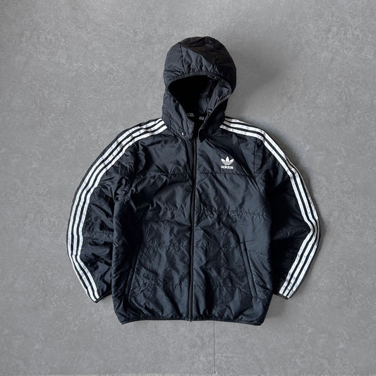 Adidas Black Padded Jacket with Hood