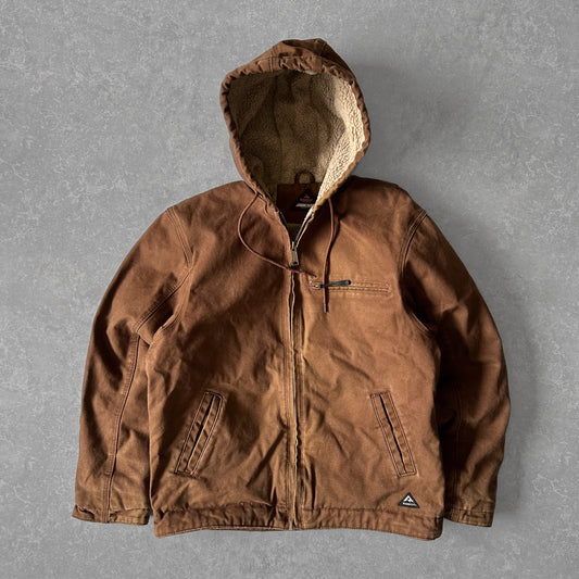 1990s - vintage ridgecut hooded work jacket