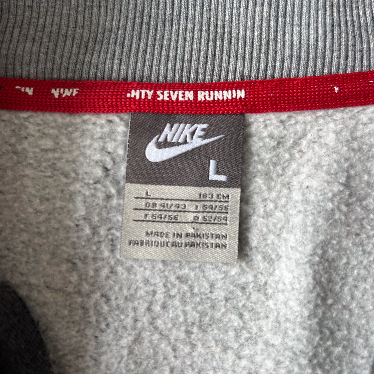 Nike Air Zip-Up Track Jacket – Grey with White Piping