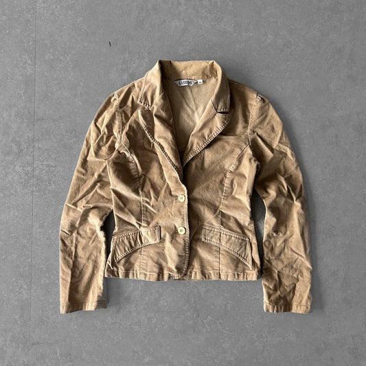 Camel Sashimi Cotton Twill Shirt Jacket