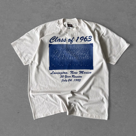 Vintage Single Stitch Class of 1963 Lovington, New Mexico 30-Year Reunion 1993 Graphic T-Shirt