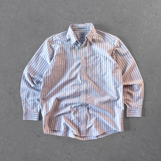 L.L.Bean Wrinkle-Resistant Striped Button-Up Shirt