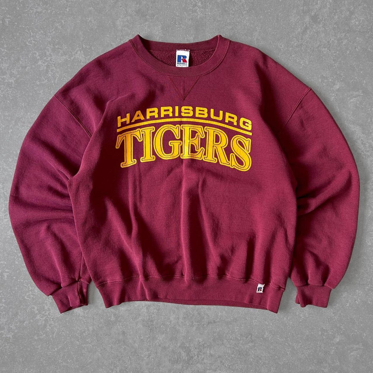 1990s - vintage russell athletic harrisburg tigers sweatshirt