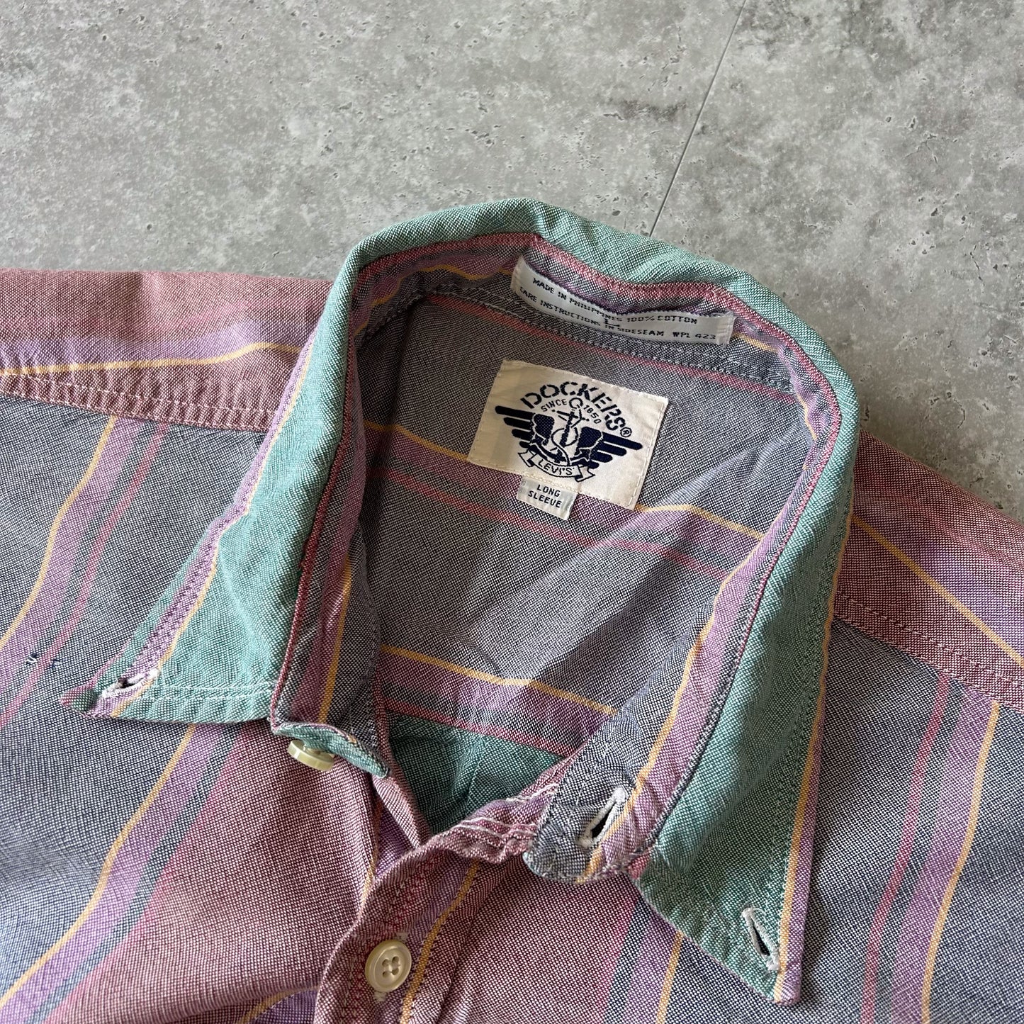 Vintage Dockers Multi-Coloured Striped Shirt