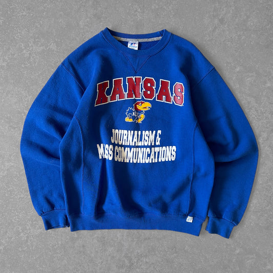 1990s - Vintage Russell Athletic University of Kansas Sweatshirt