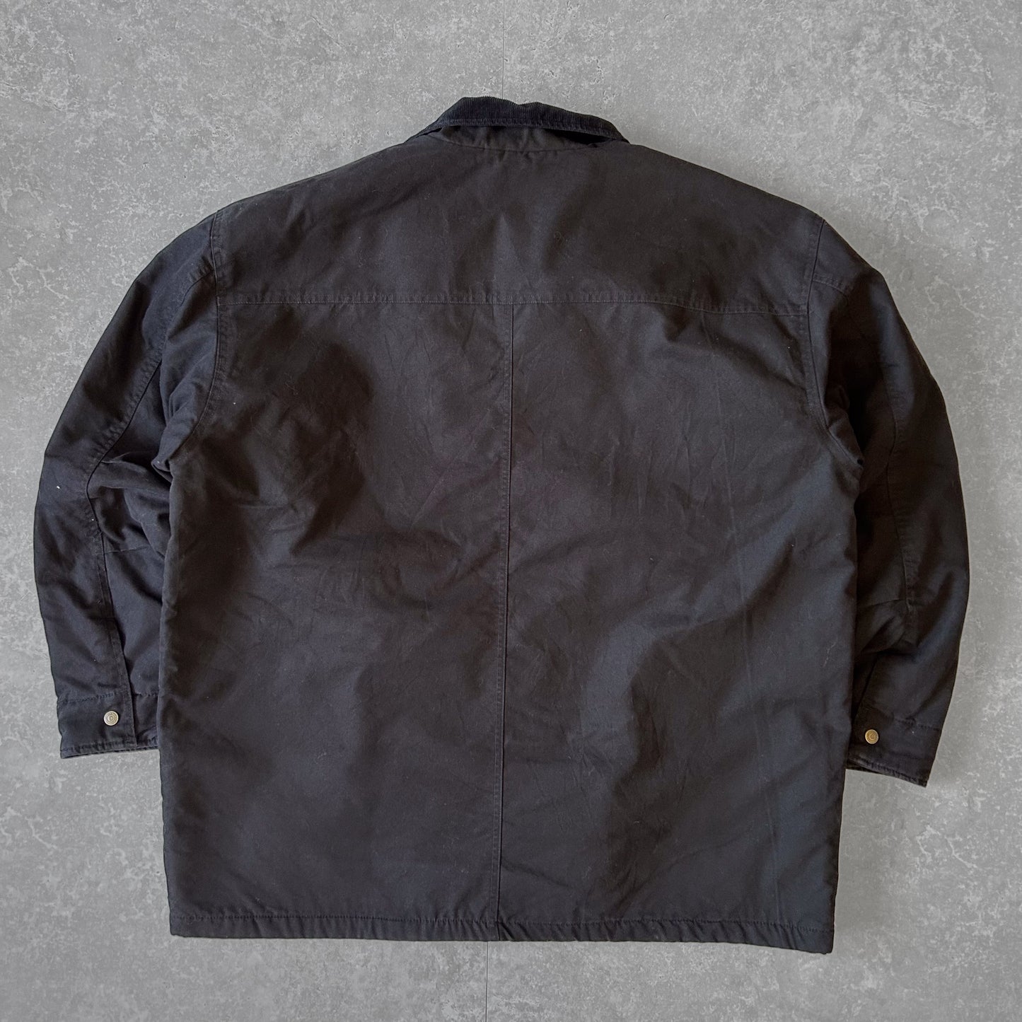 2000s - wrangler canvas courdory collar work jacket