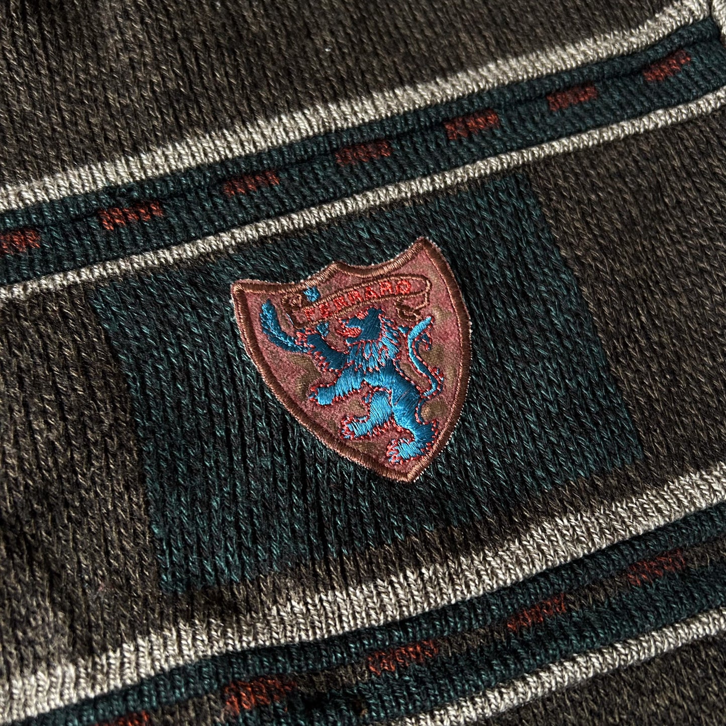 Ferraro Vintage Brown Fair Isle Jumper