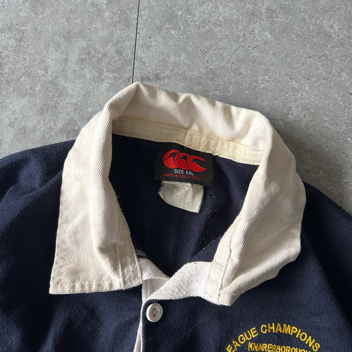 Navy Canterbury 2006  RUFC Galashiels  Rugby Polo