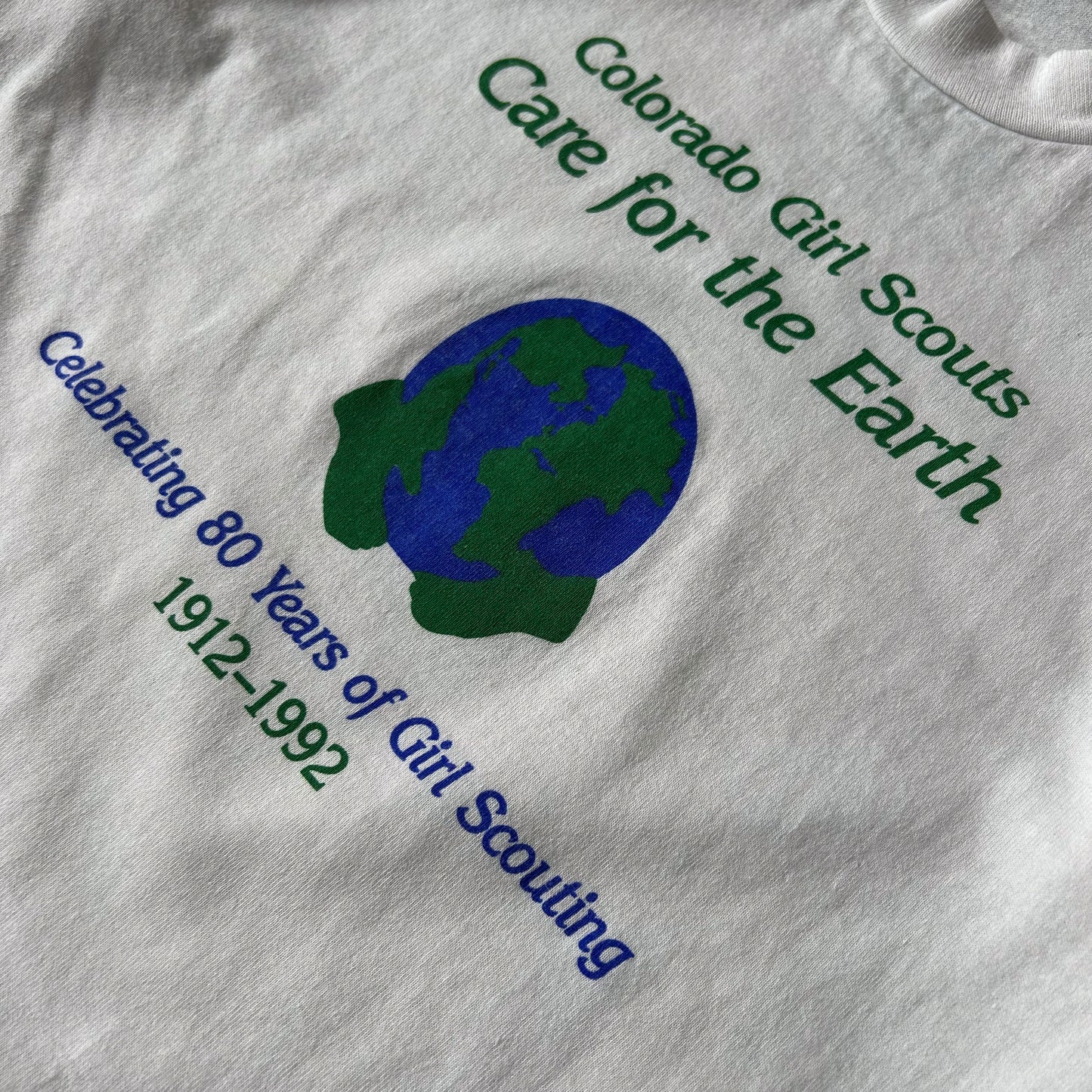 1992 Single Stitch Colorado Girl Scouts “Care for the Earth” 80th Anniversary T-Shirt