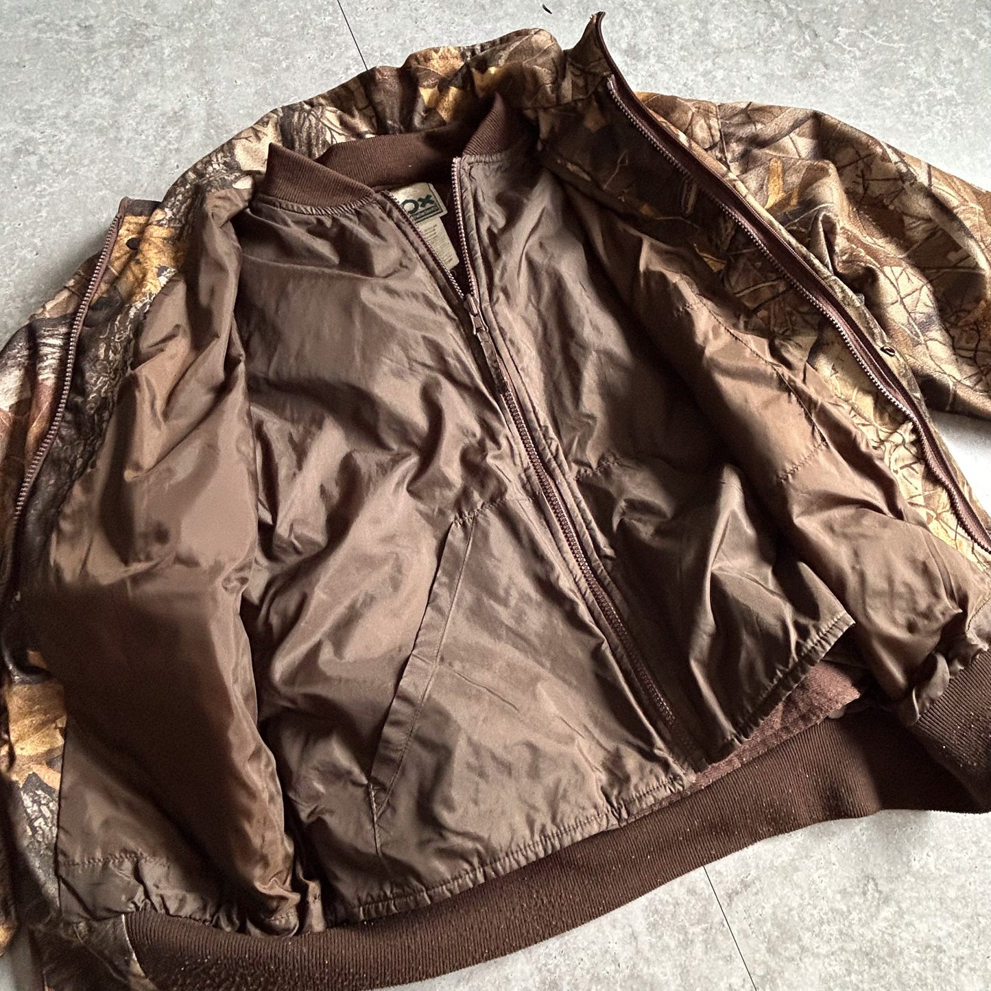 10X Camo Cropped Boxy Outdoor Jacket with Adjustable Hood