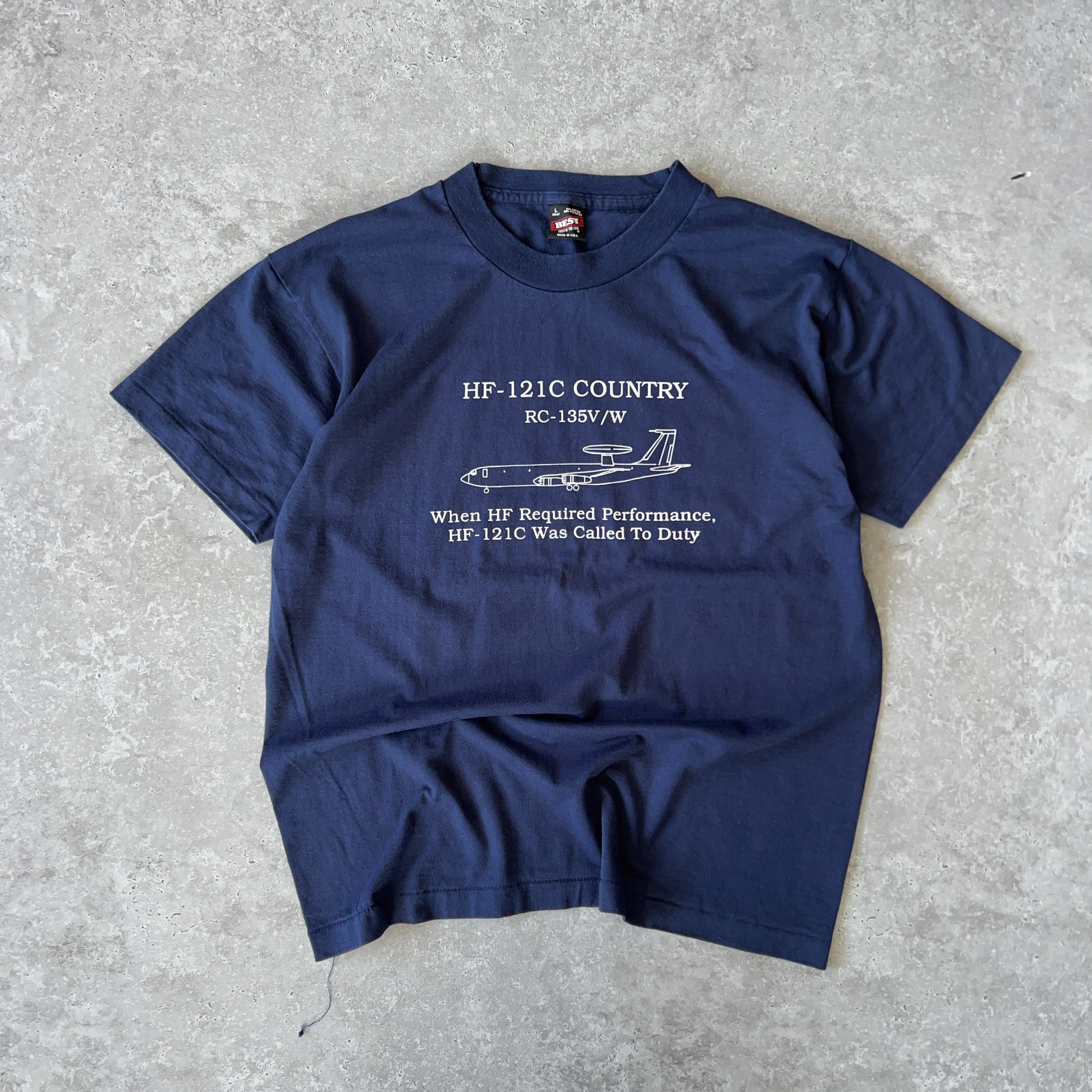 Vintage Men's Single Stitch Fruit Of The Loom HF-121C Country Tee
