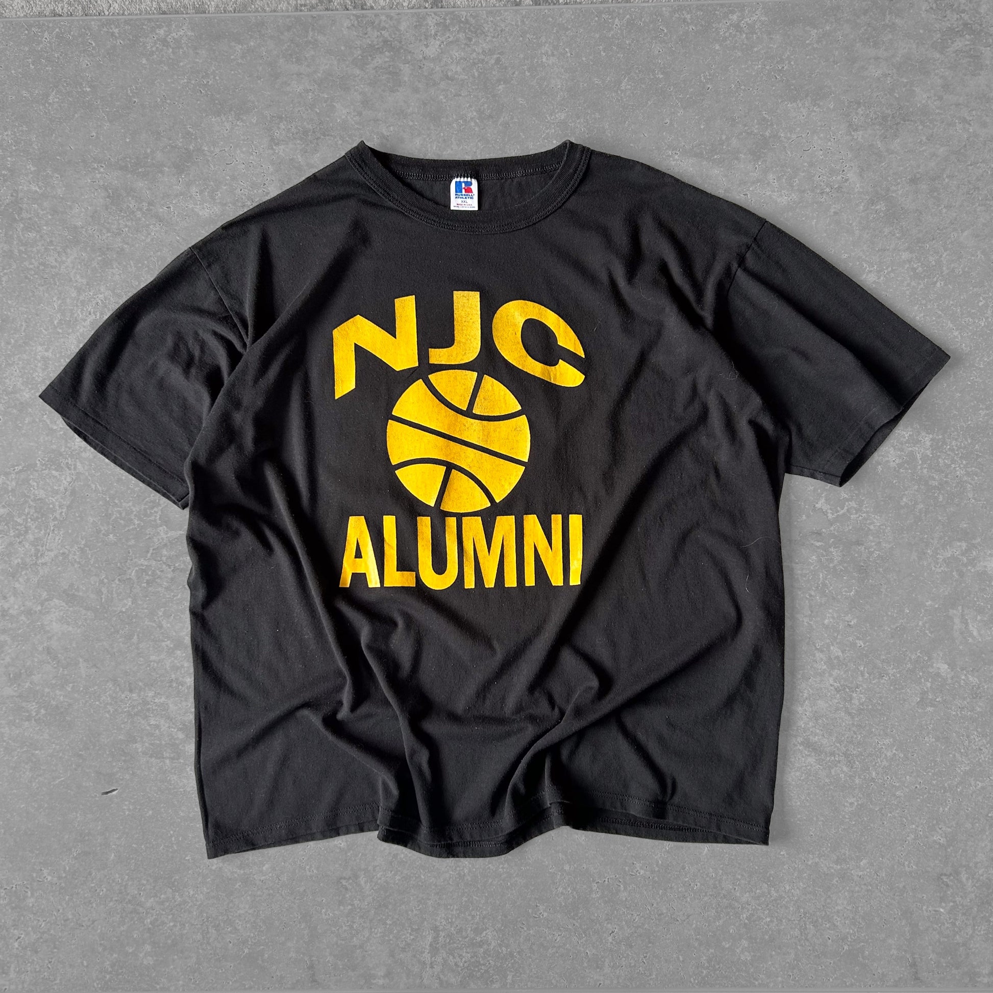 Vintage Men's Single Stitch Russell Athletic NJC Alumni Tee