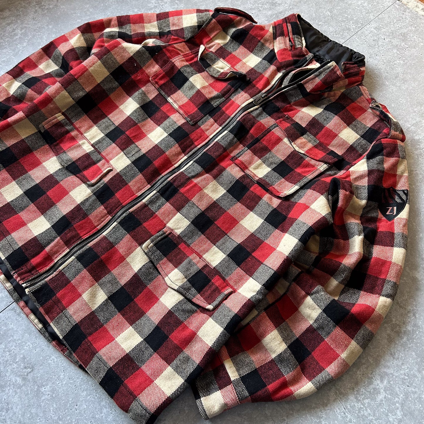 Retro Red and Black Plaid Jacket