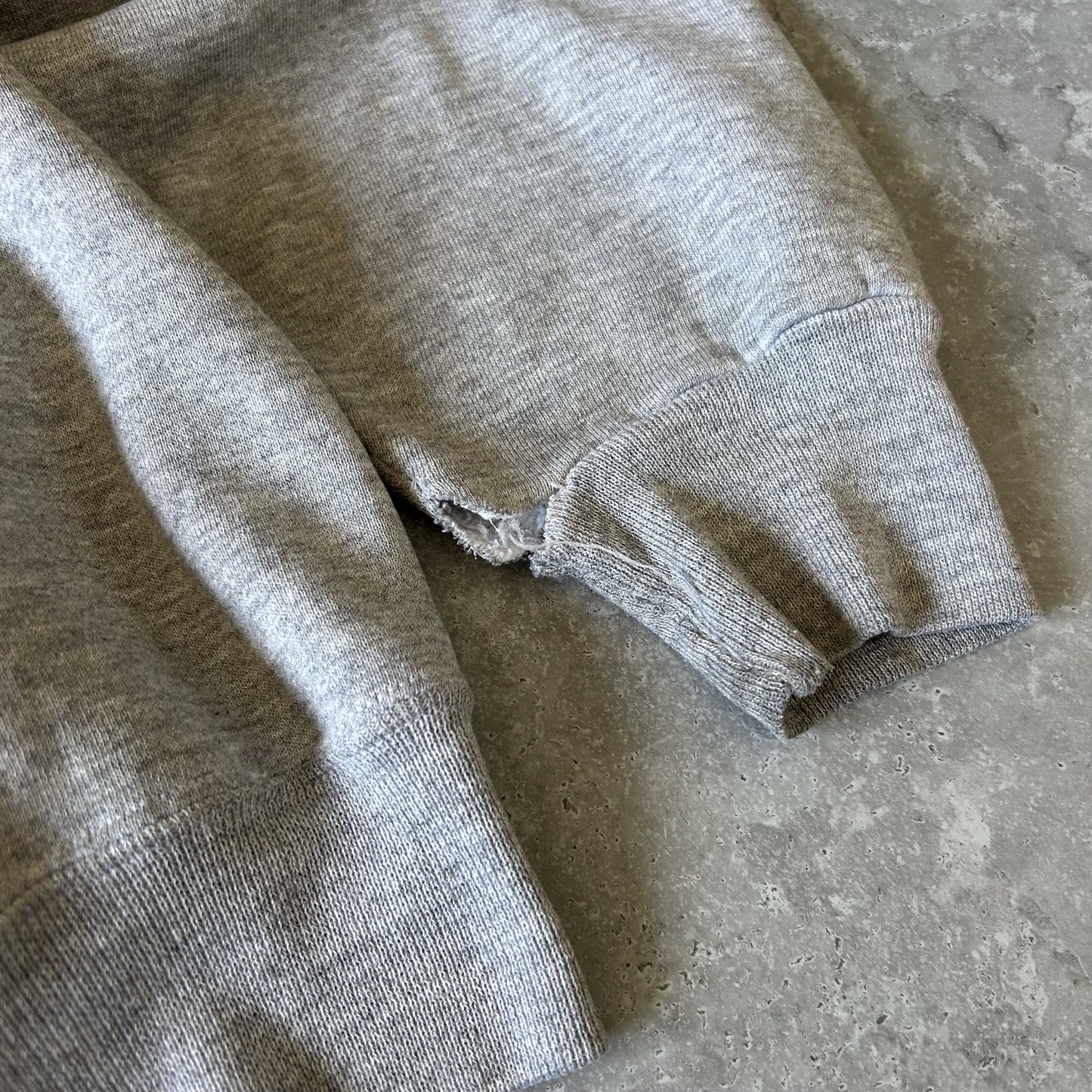 1990s - Vintage Russell Athletic Gray Full-Zip Sweatshirt