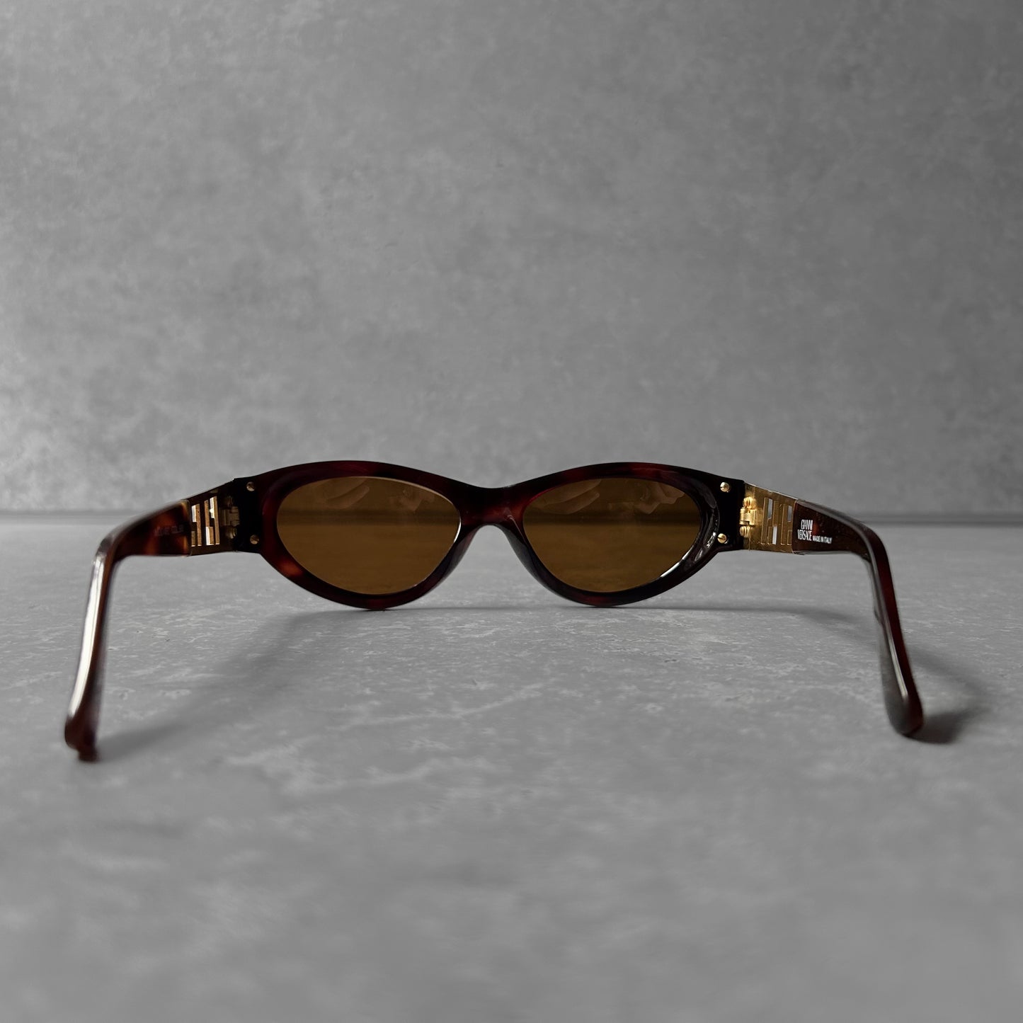 1990s | Vintage Versace Medusa and Tortoiseshell Sunglasses (MOD 492 COL900)