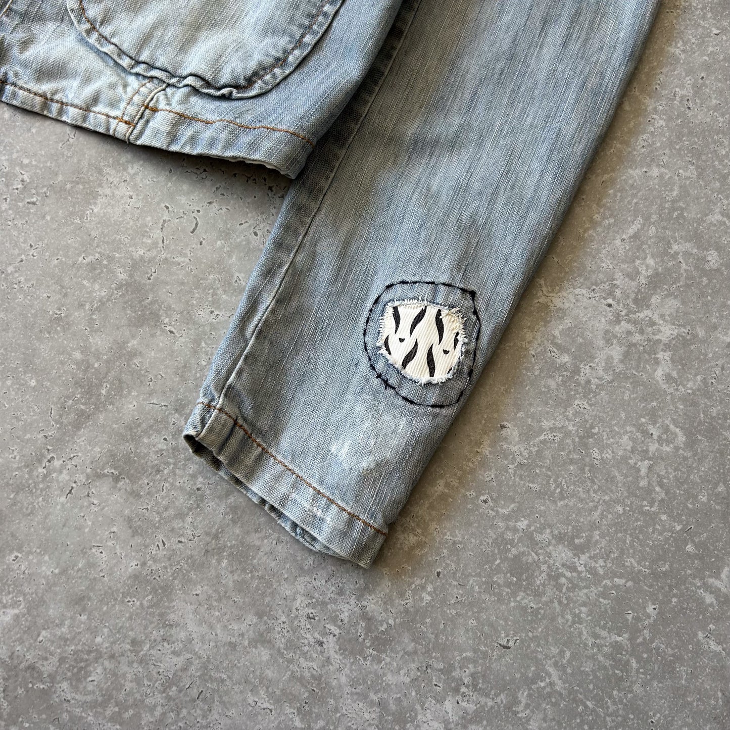 IKKS Light Blue Denim Blazer Jacket