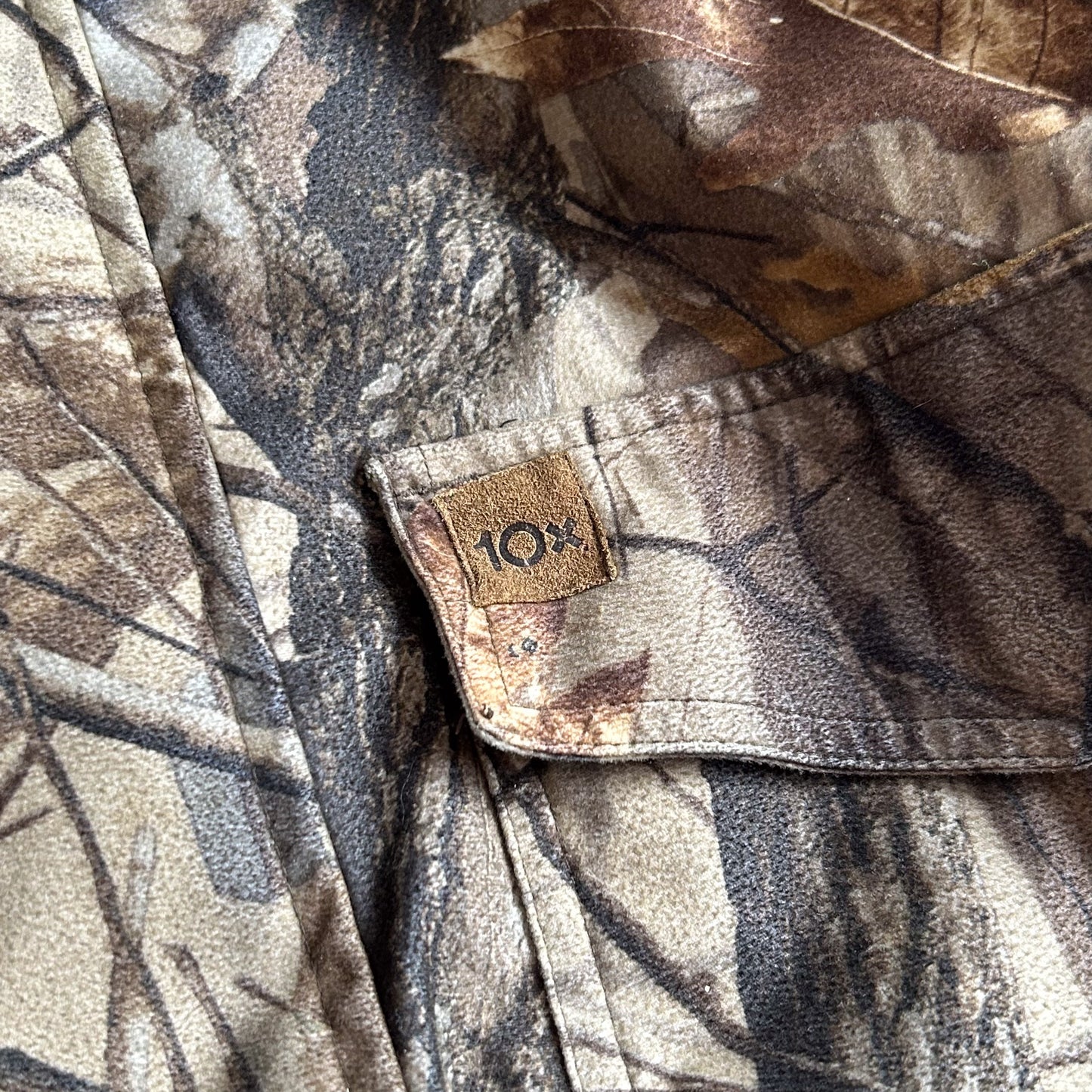 10X Camo Cropped Boxy Outdoor Jacket with Adjustable Hood