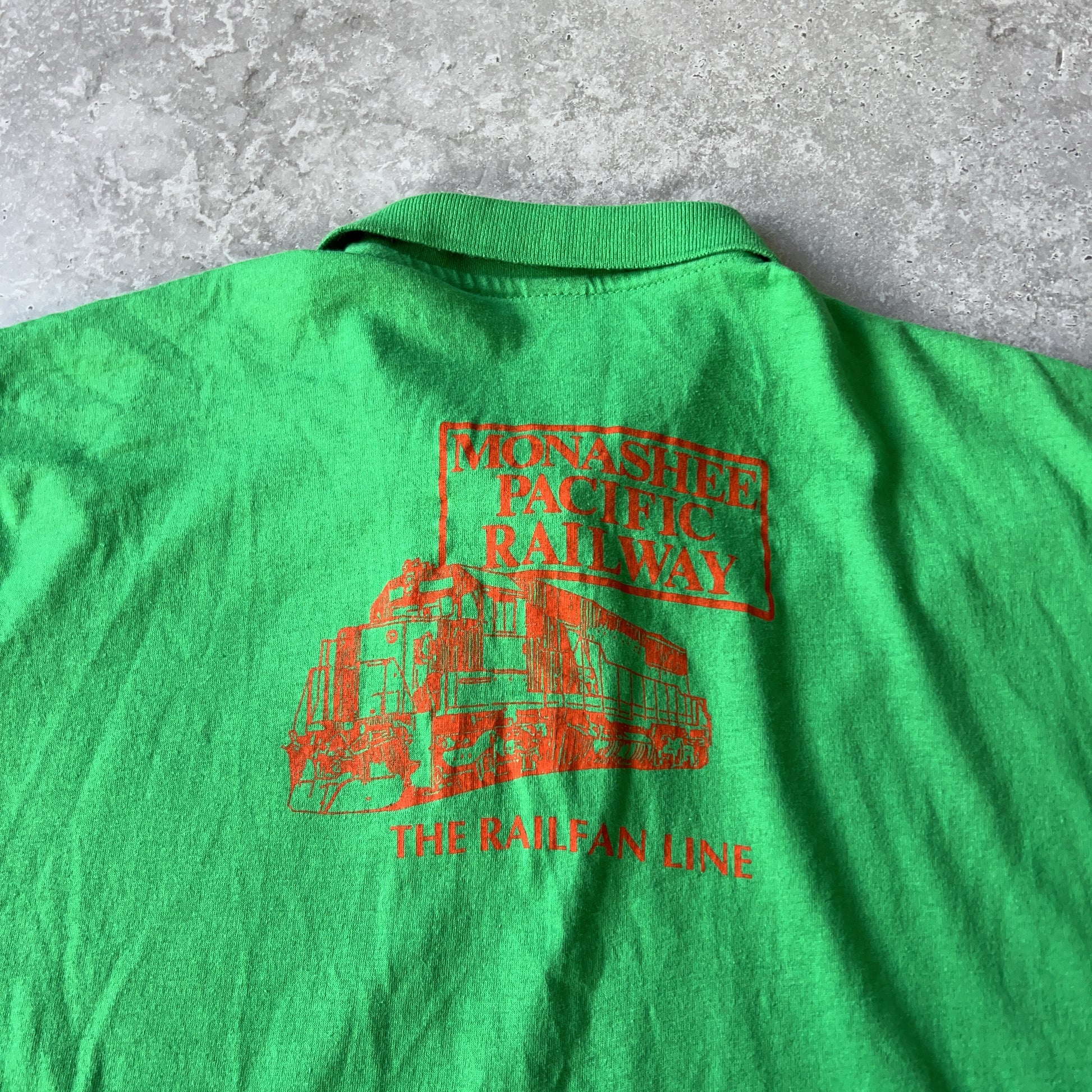 Vintage Men's Screen Stars Monashee Pacific Railway Polo