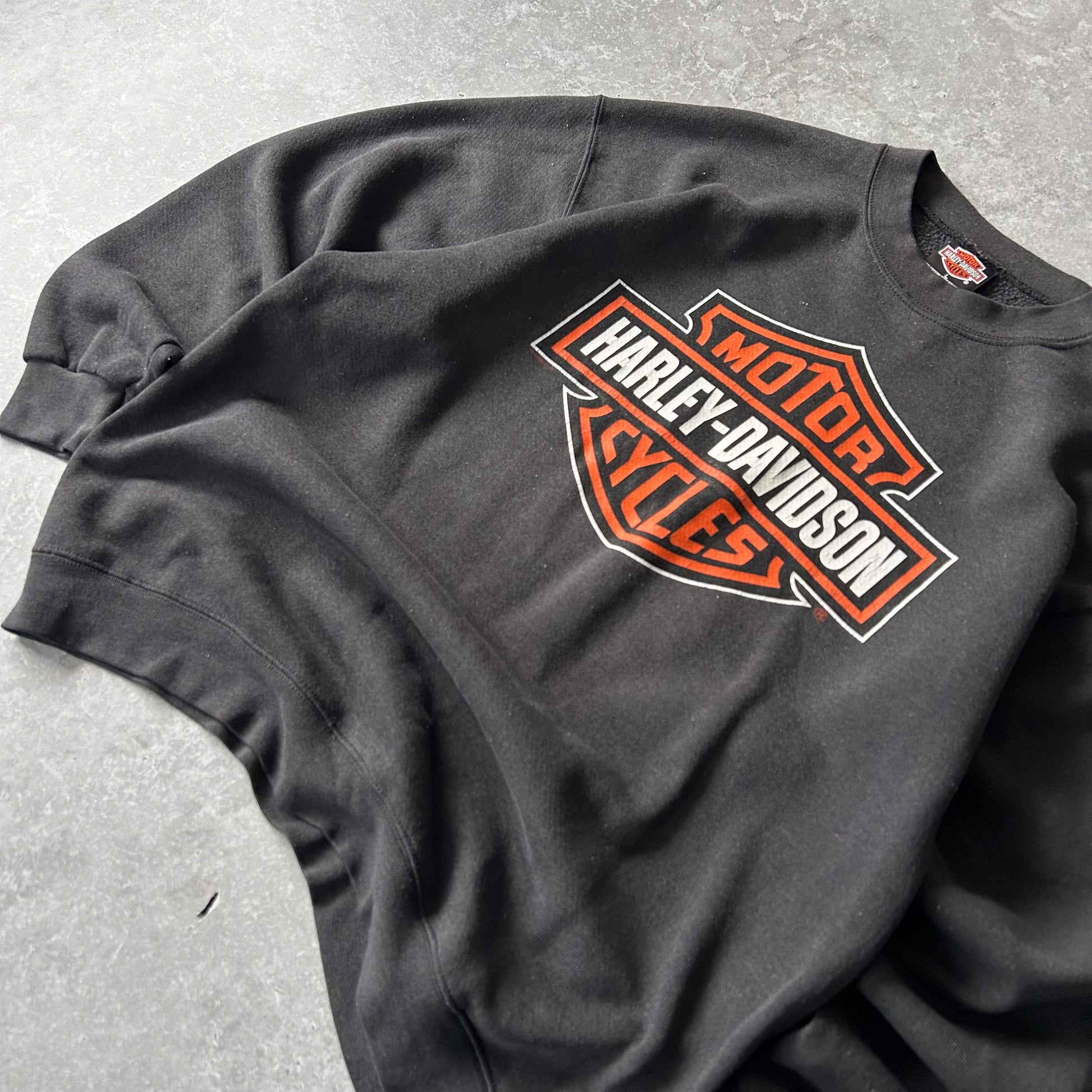 Vintage Harley-Davidson H&amp;M Dover, Ohio Graphic Crewneck Sweatshirt