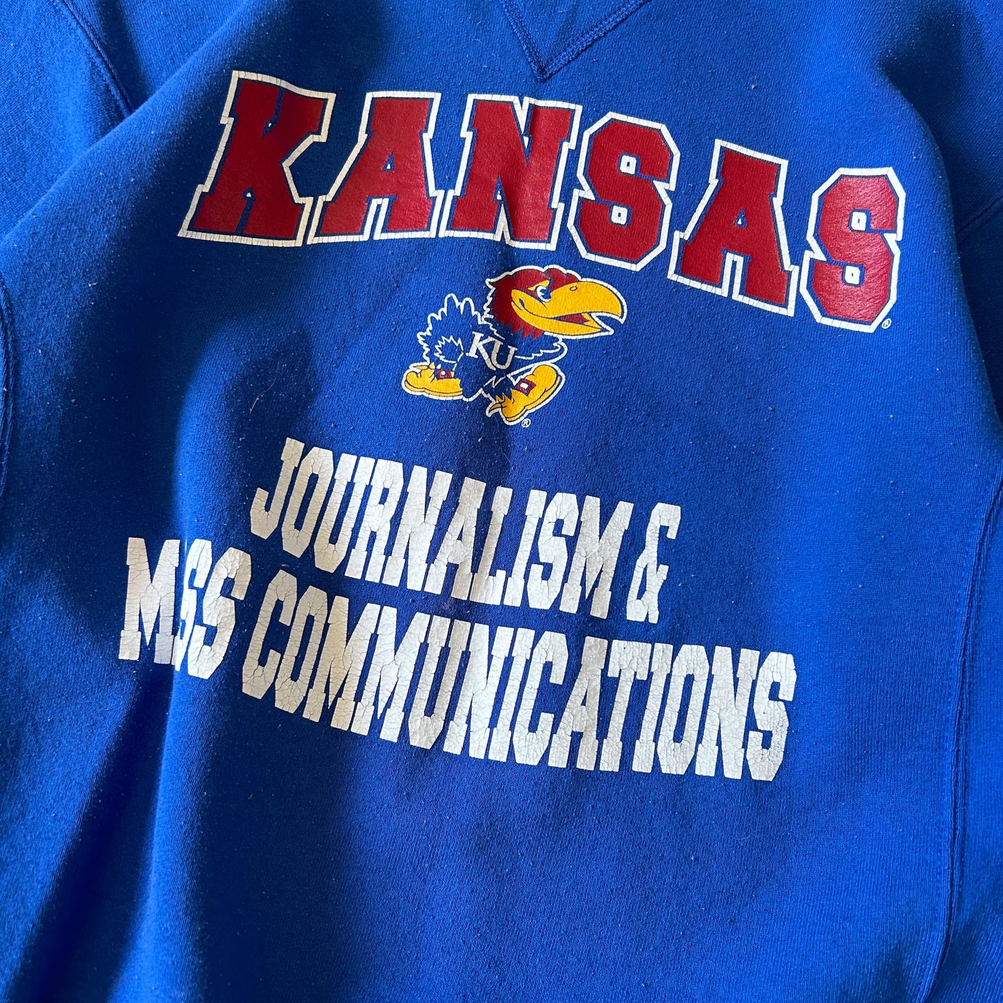 1990s - Vintage Russell Athletic University of Kansas Sweatshirt